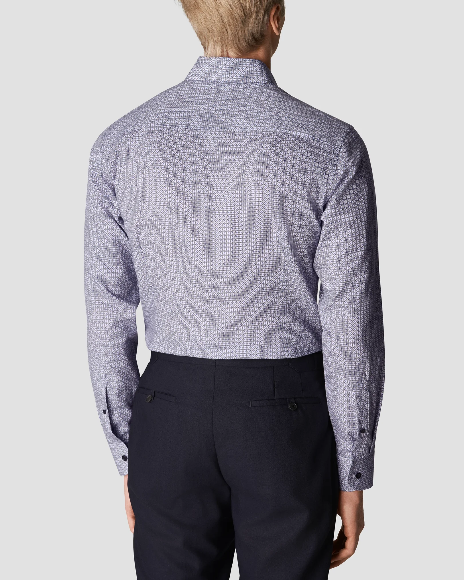 Eton - navy blue signature twill tencel