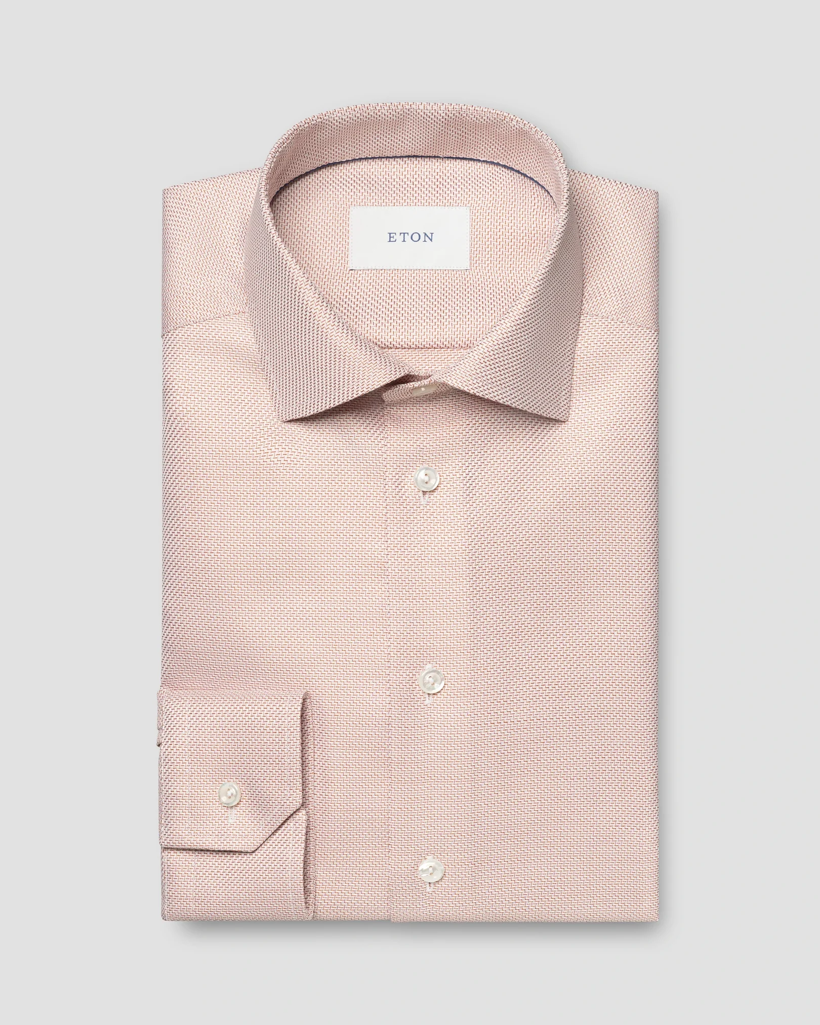 Eton - textured twill shirt cut away single contemporary
