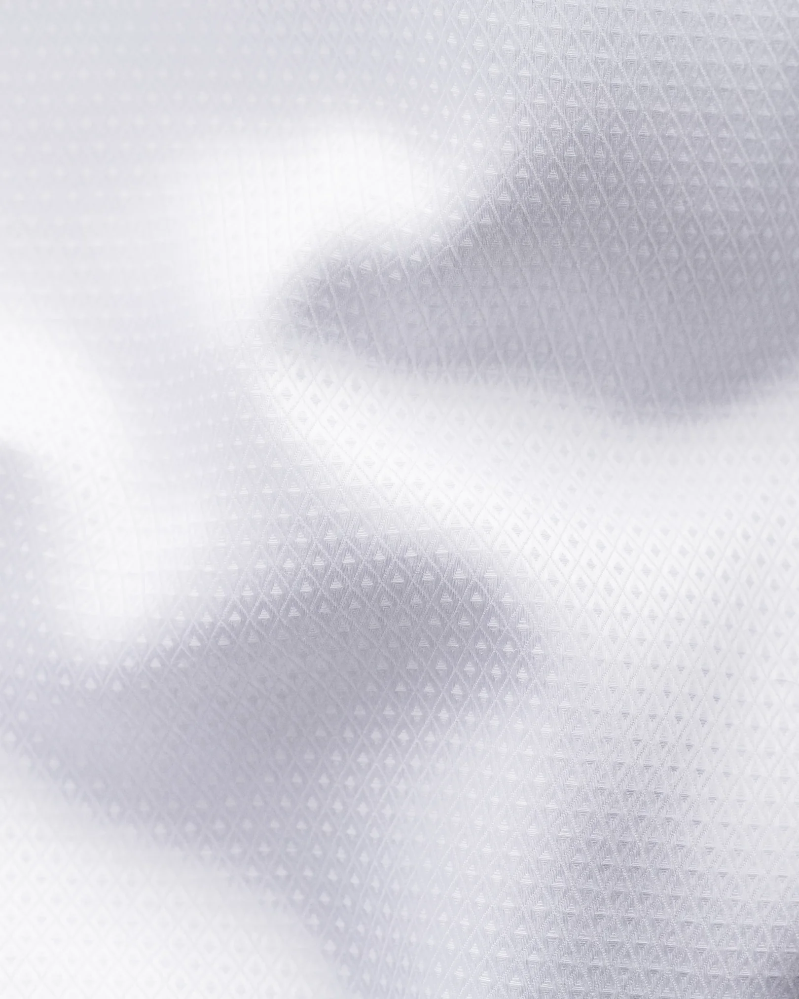 Eton - white fly front evening dobby shirt