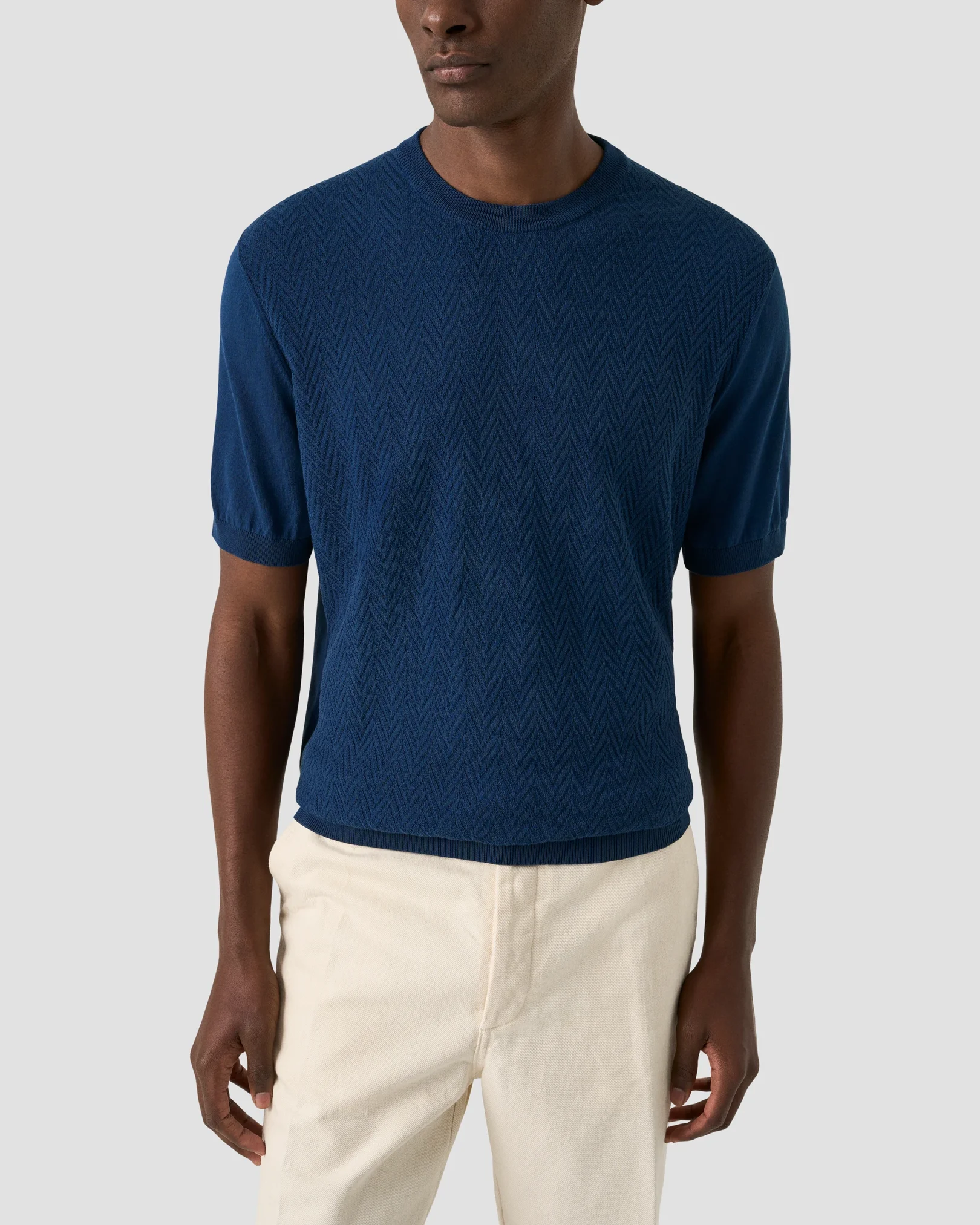 Eton - crew neck knit t shirt