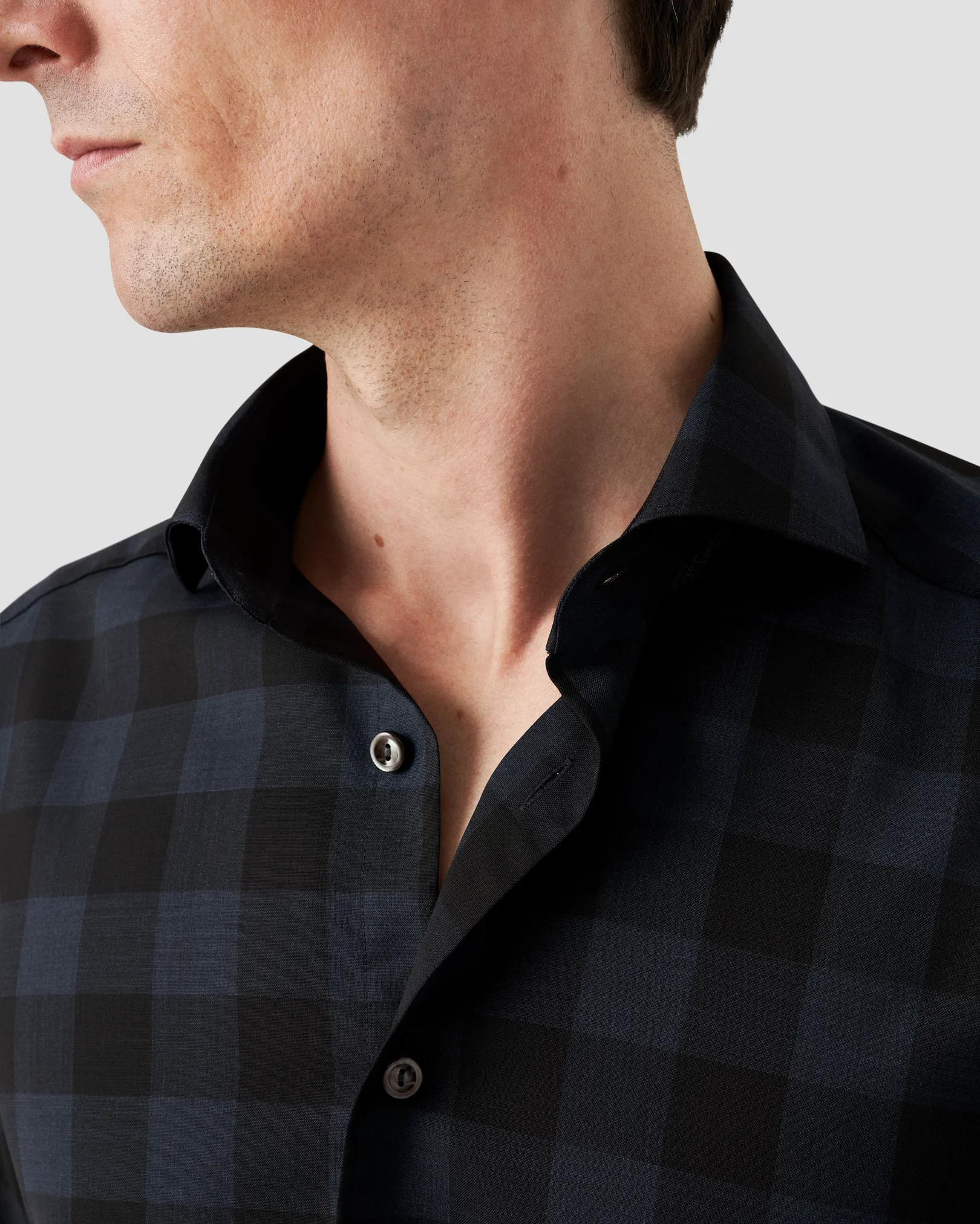 Eton - Bold Check Merino Wool Shirt