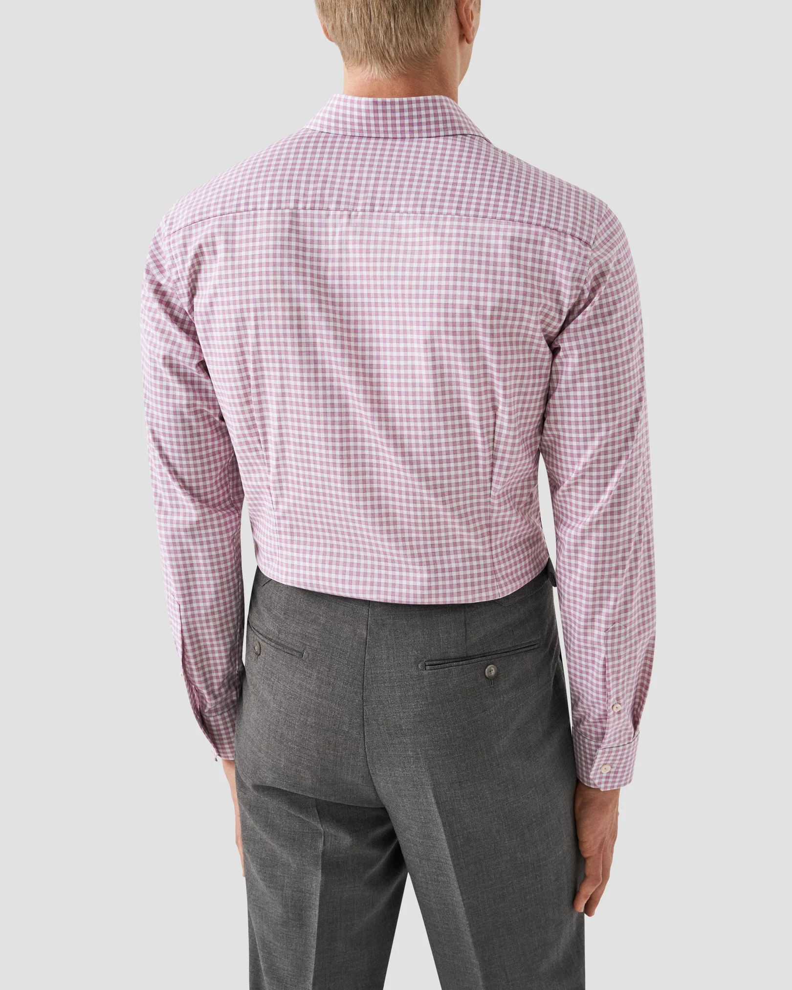 Eton - pink twill cut cut away contemporary