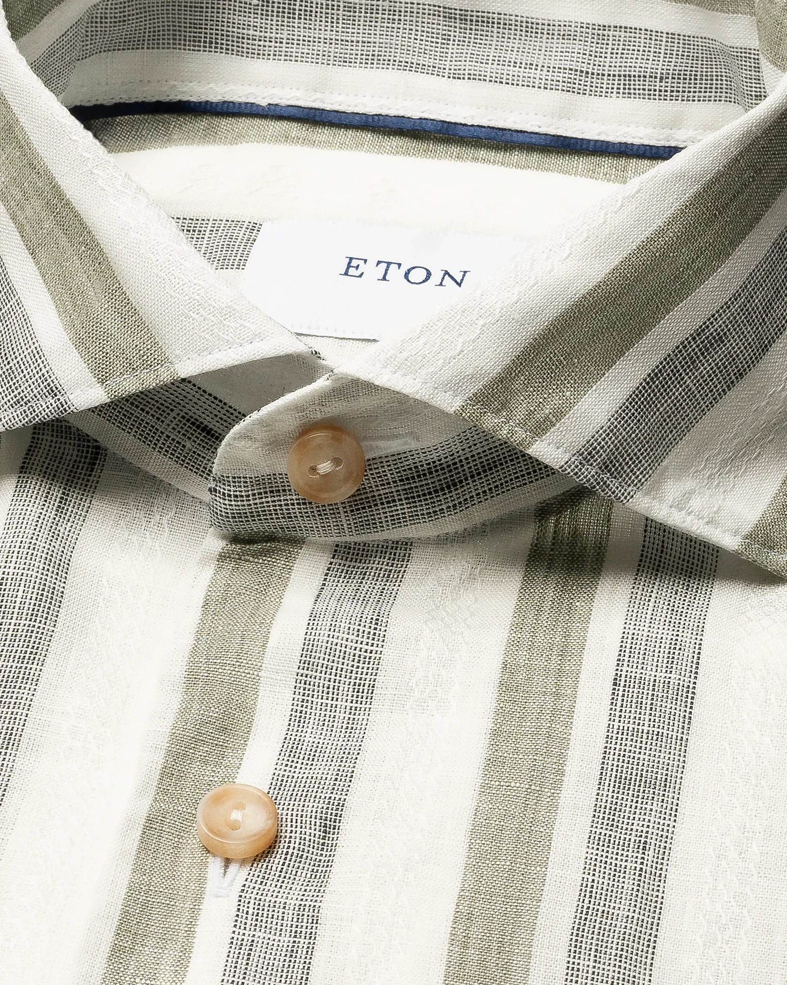 Eton - multi striped linen shirt 261