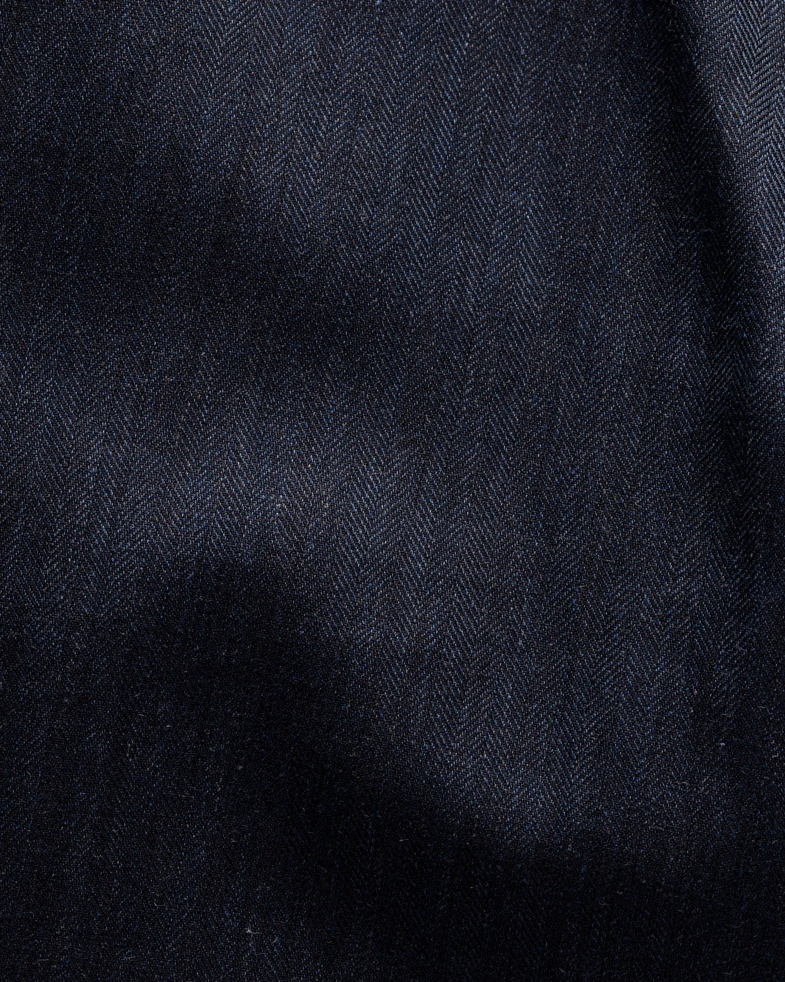 Eton - navy blue flannel wide spread
