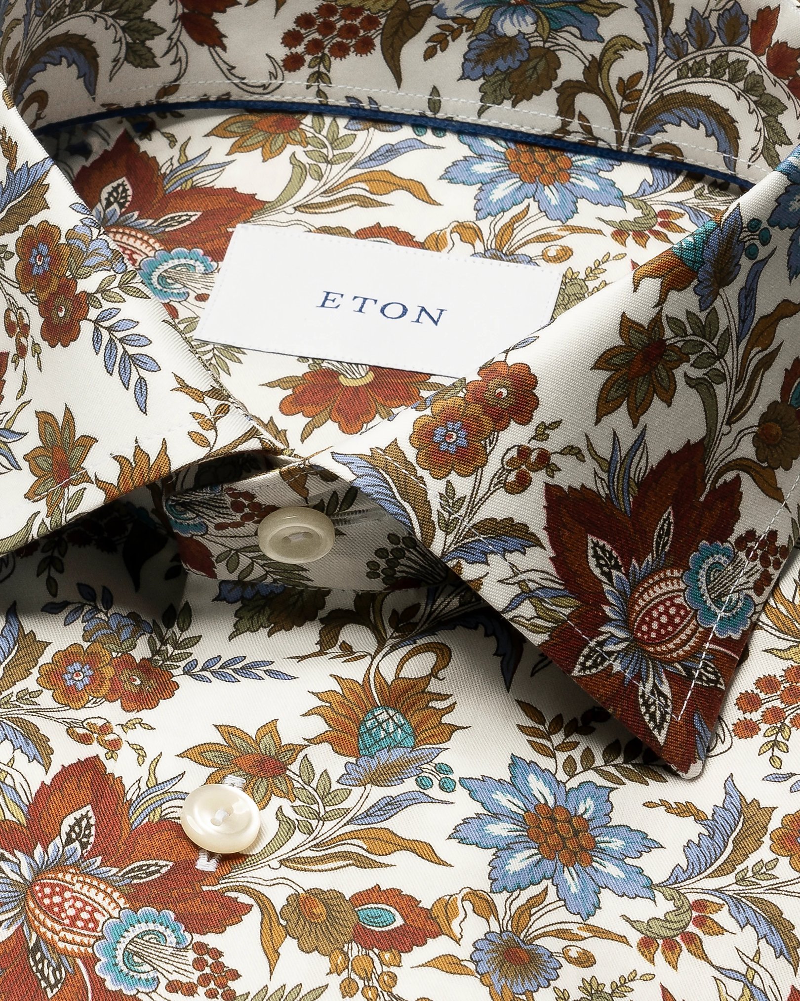 Eton - Floral Print Signature Twill Shirt