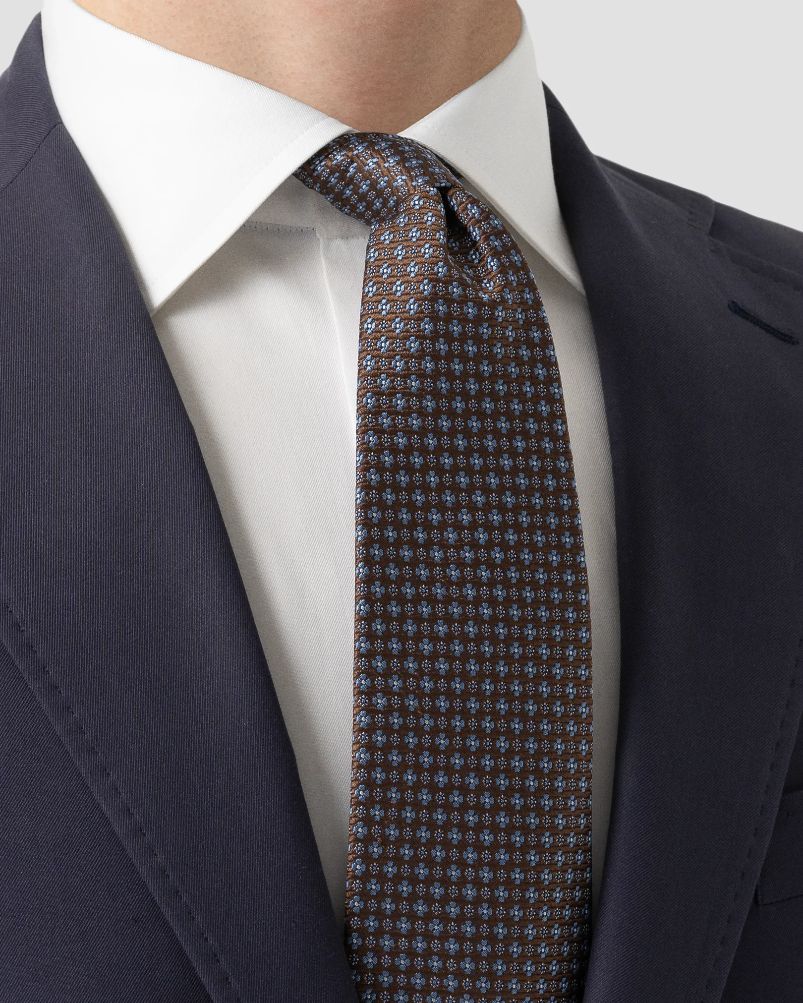 Floral Woven Silk Tie - Eton