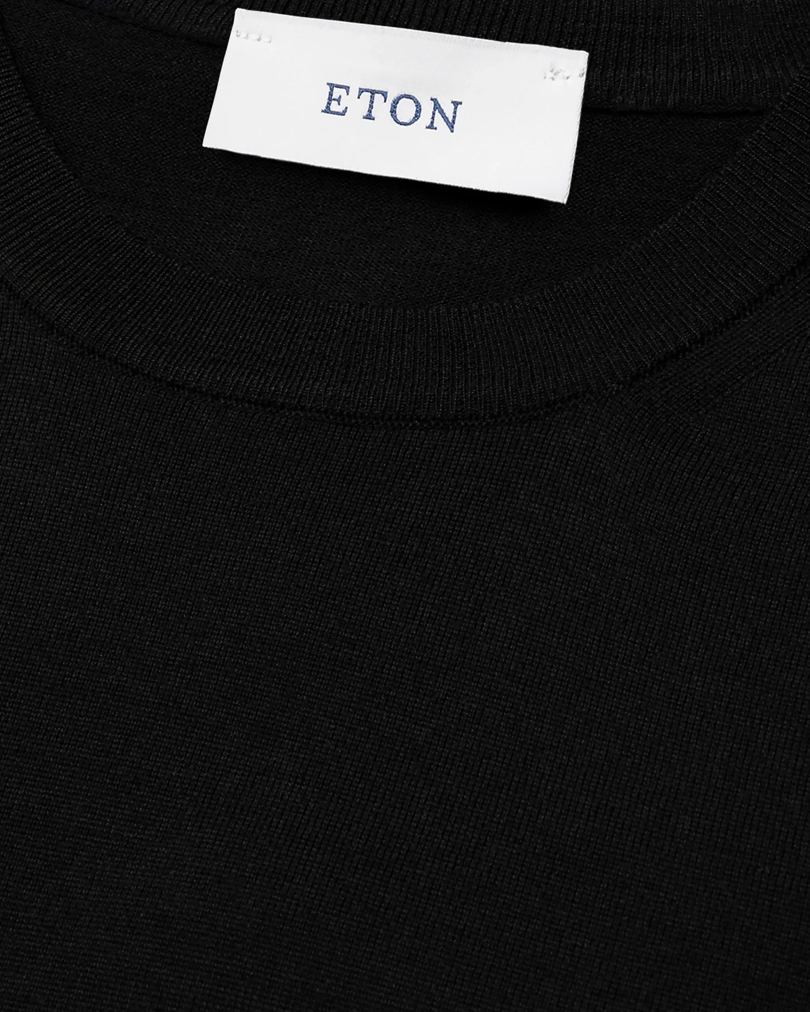 Eton - black knitted merino