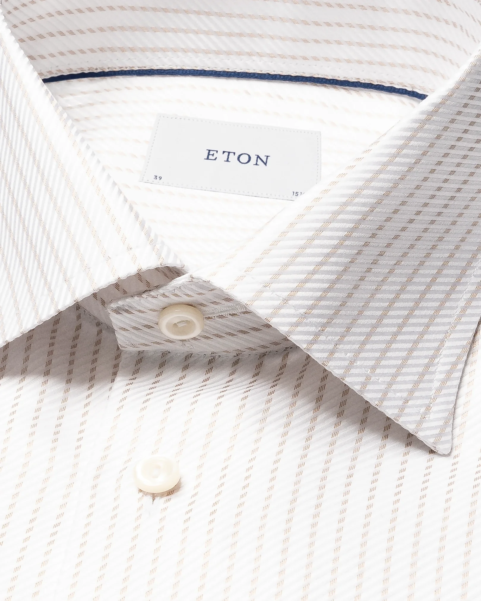Eton - striped king twill shirt cut away single slim