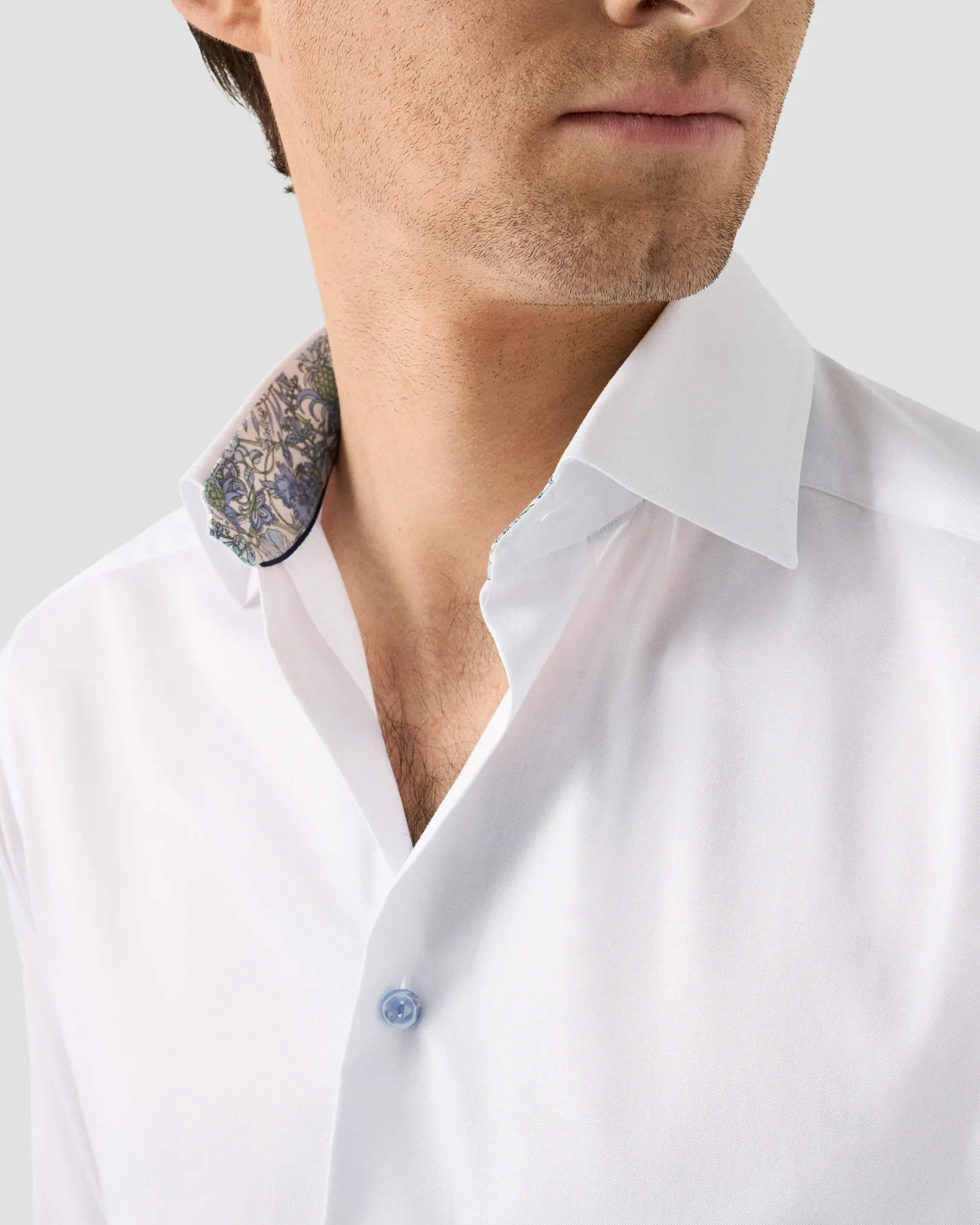 Eton - Chemise Signature Twill à effet floral