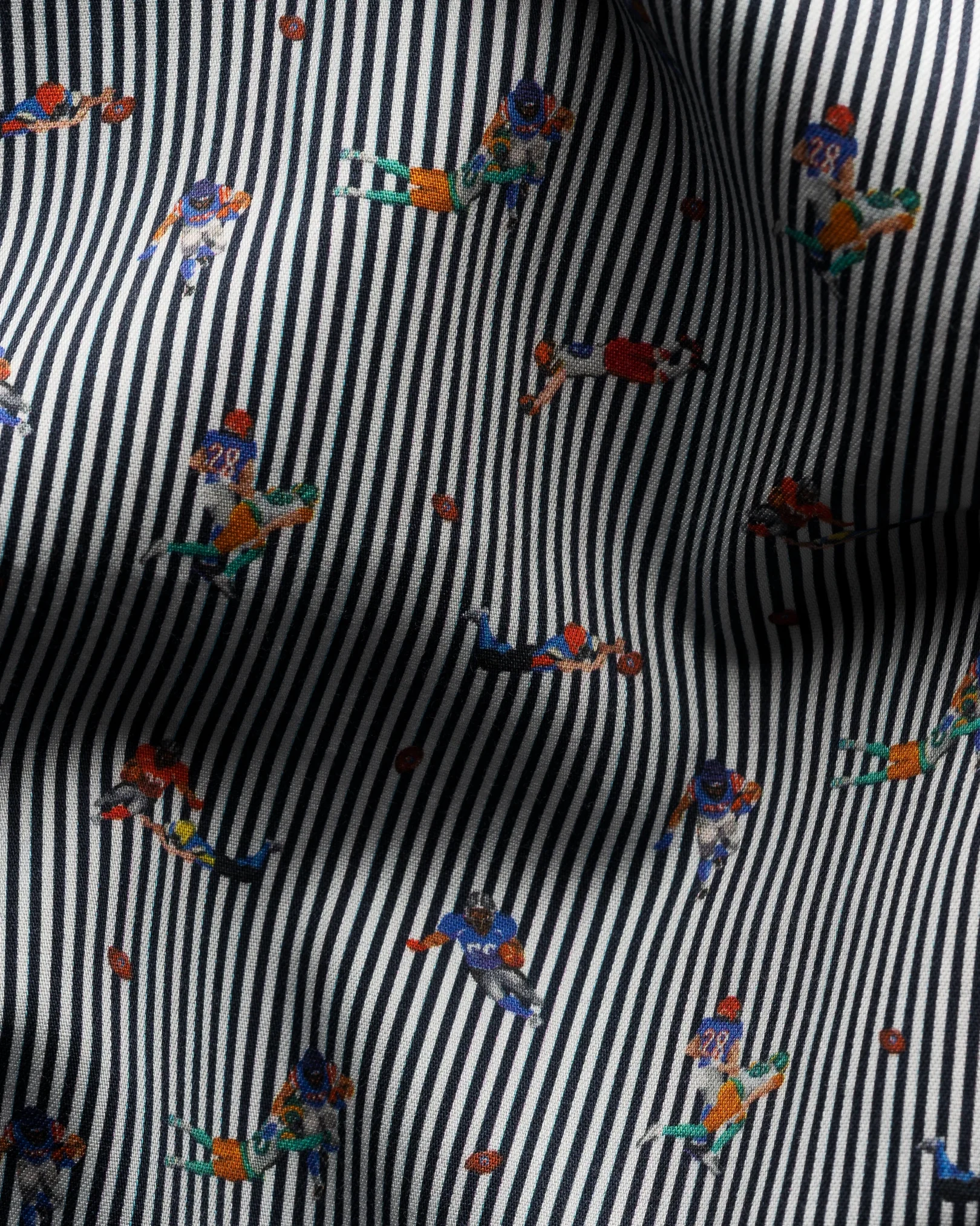 Eton - Navy American Football Print Signature Twill Shirt