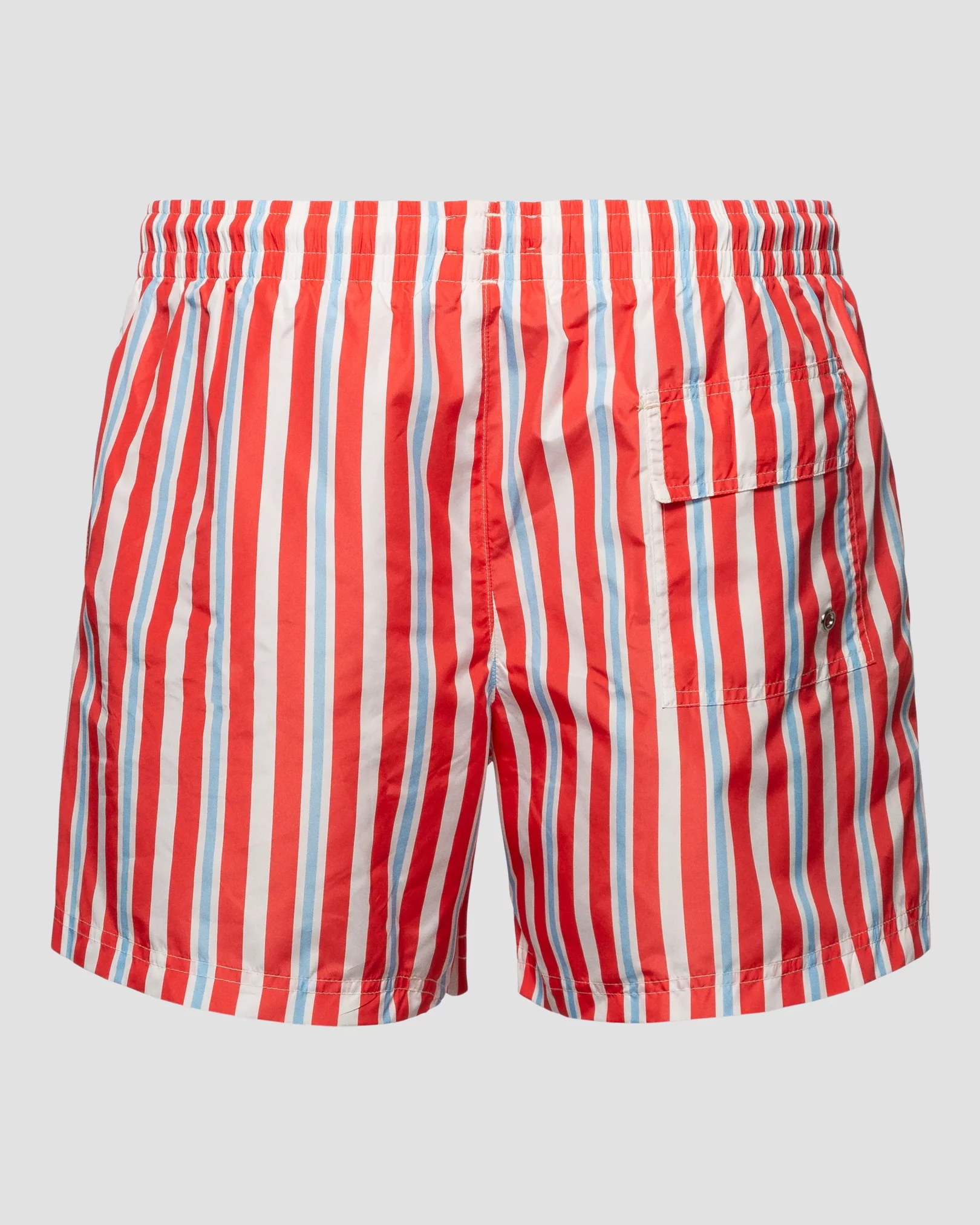 Red Retro Striped Swim Shorts - Eton