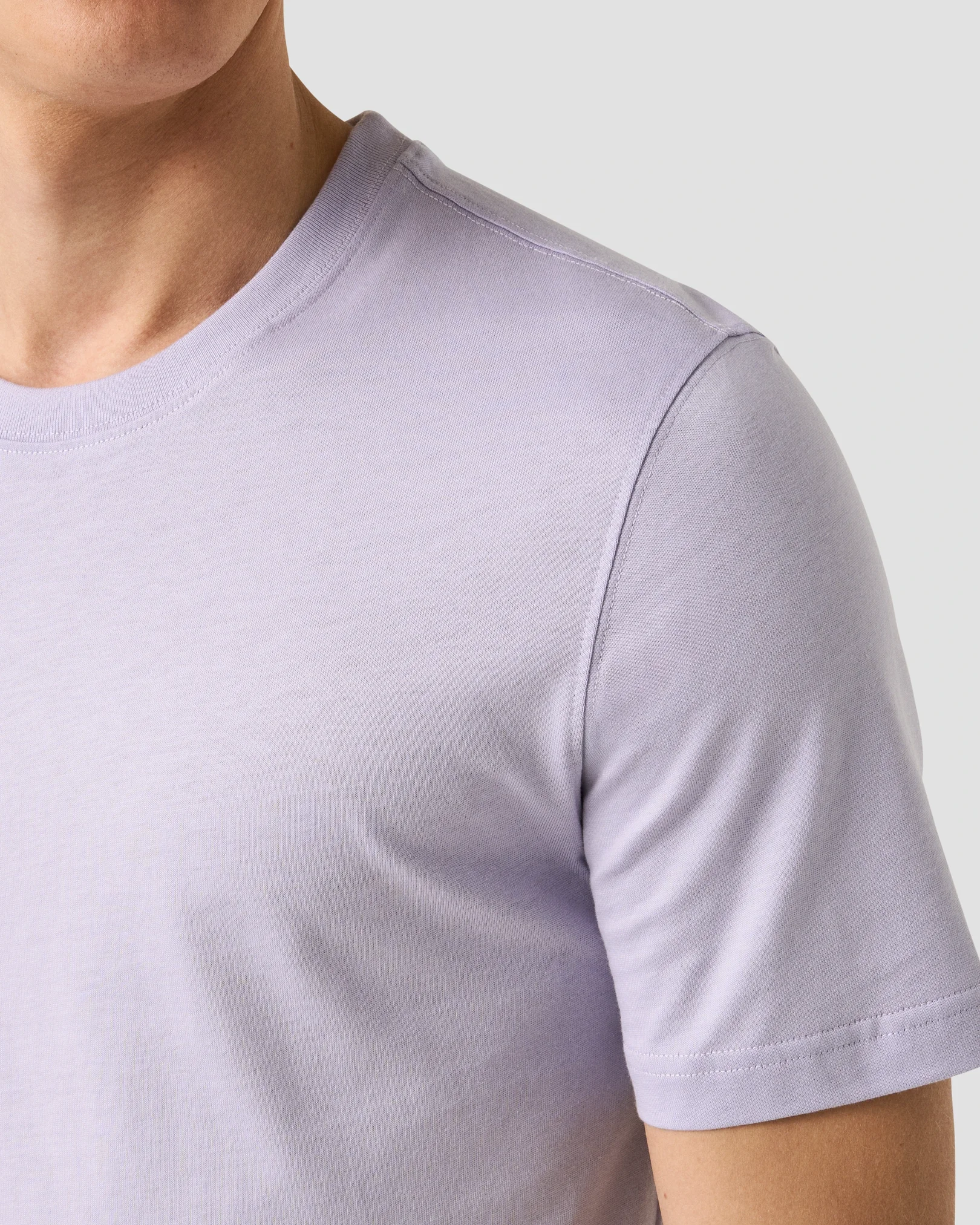 Eton - light purple single jersey supima t shirt