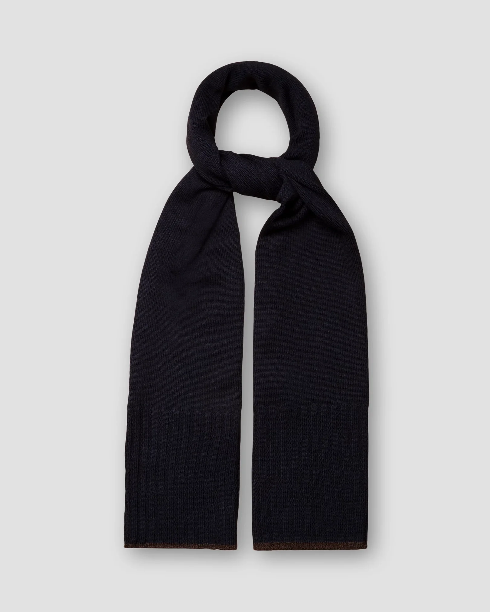 Eton - navy blue knitted scarf