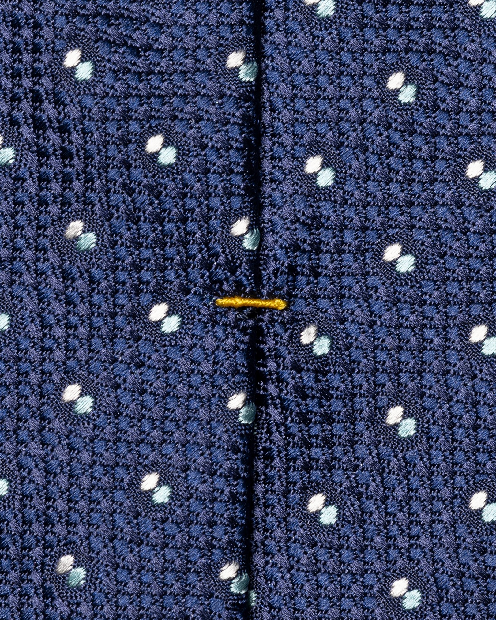 Eton - pin dot silk nay tie