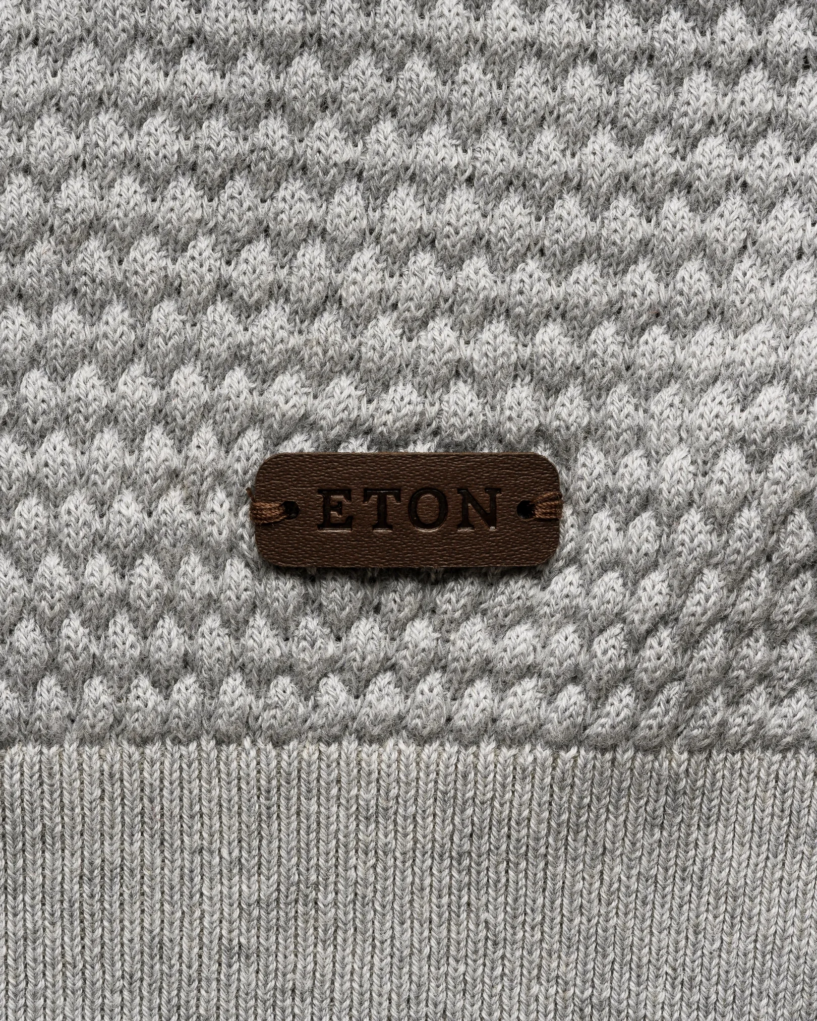 Eton - Structured Knit Crew Neck