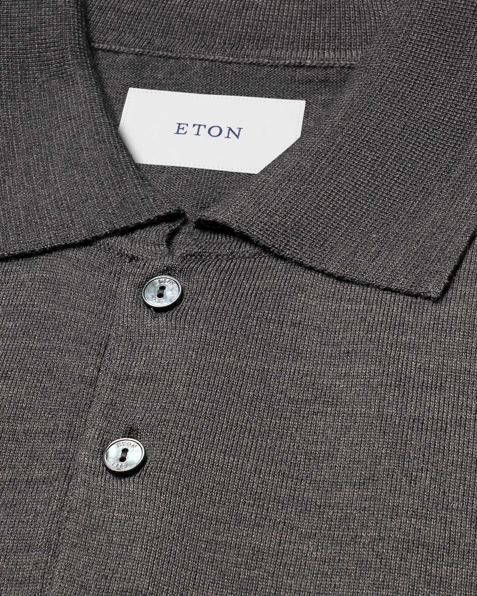 Eton - fine knit merino polo shirt