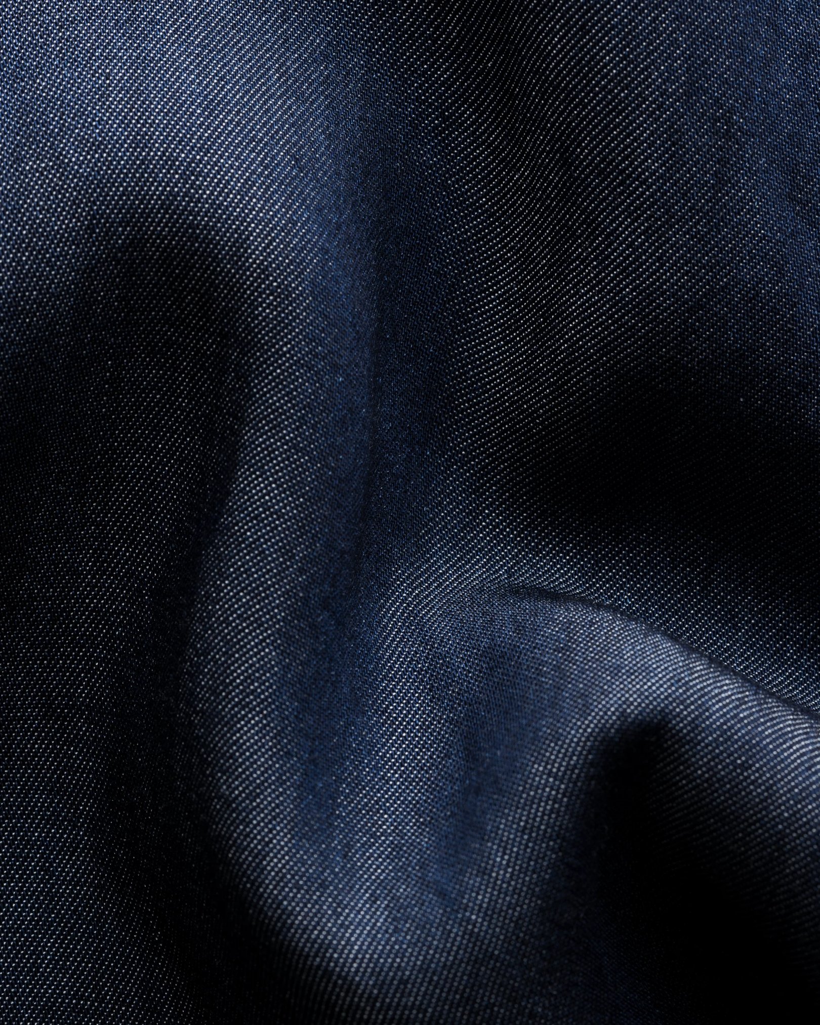 Eton - navy blue indigo lyocell shirt