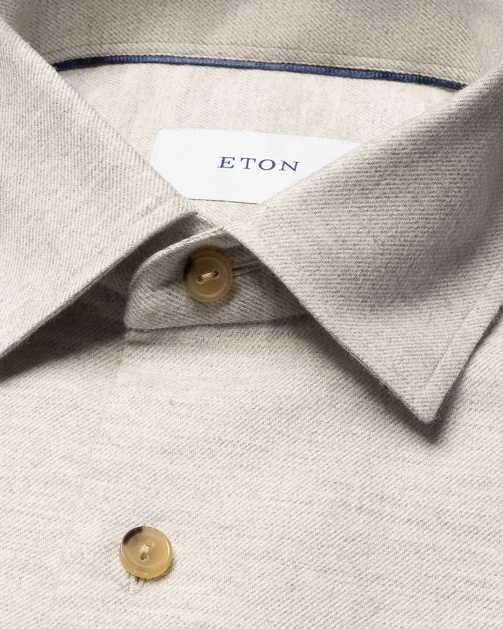 Eton - solid flannel shirt