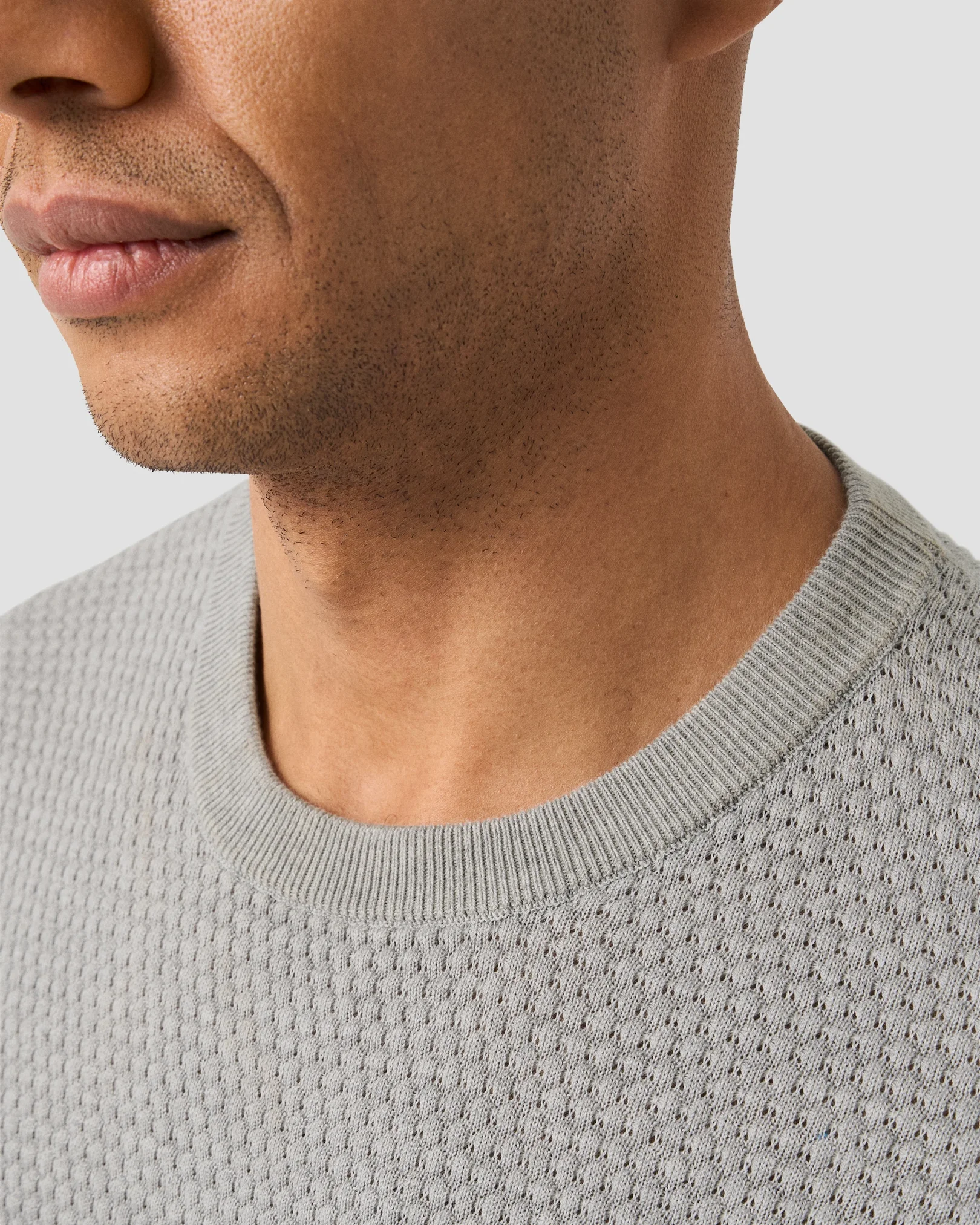 Eton - Structured Knit Crew Neck