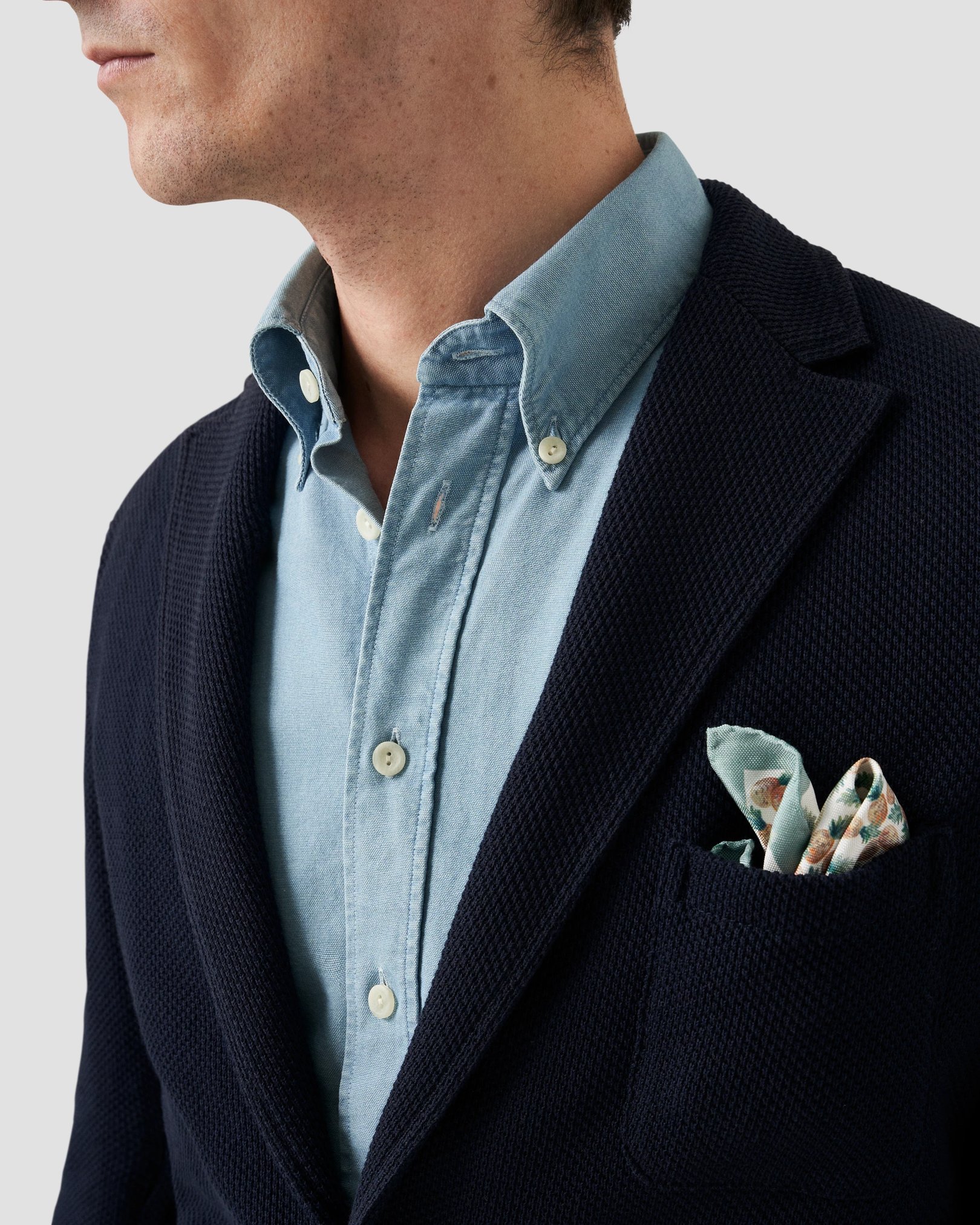Eton - mid blue signature oxford shirt