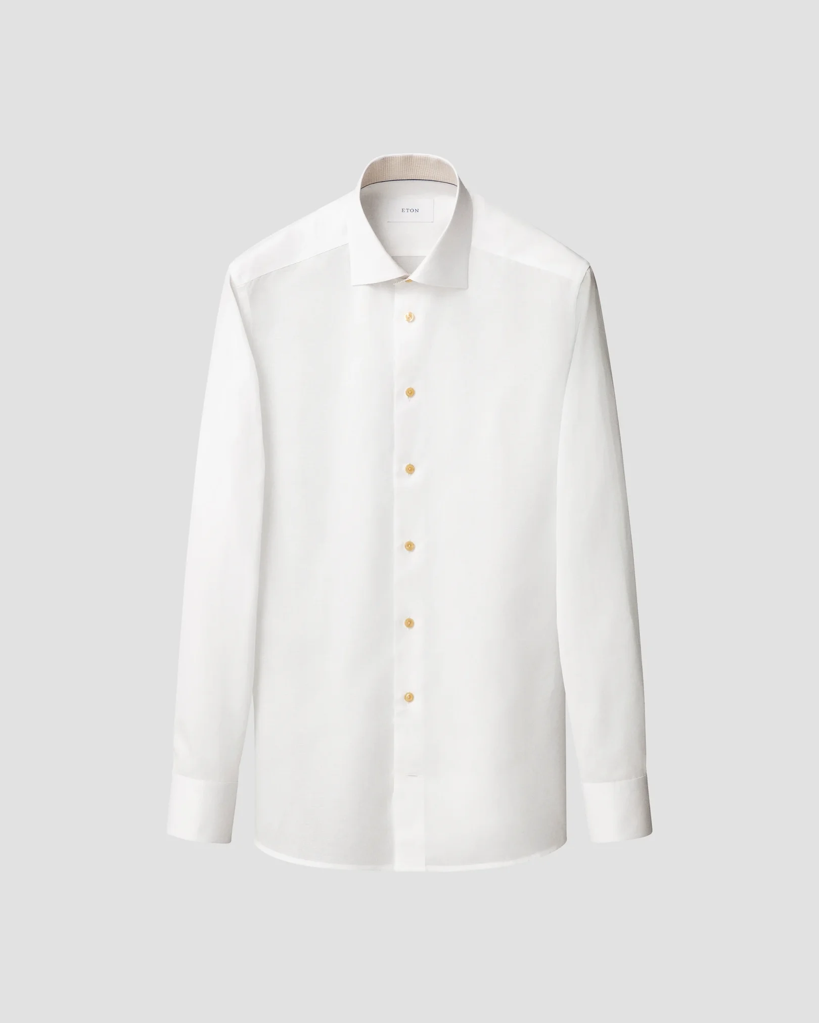 Eton - white semi solid effect shirt