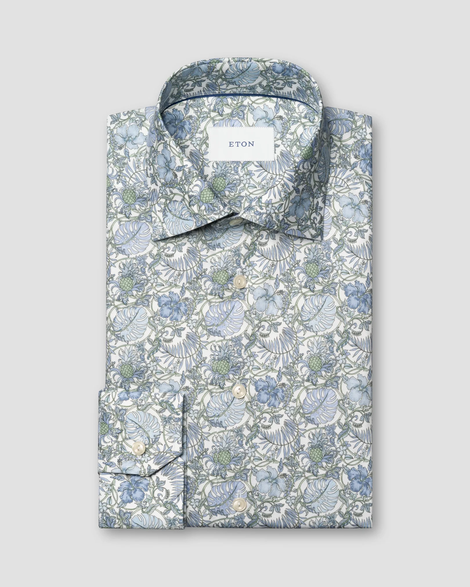 Eton - floral signature twill shirt