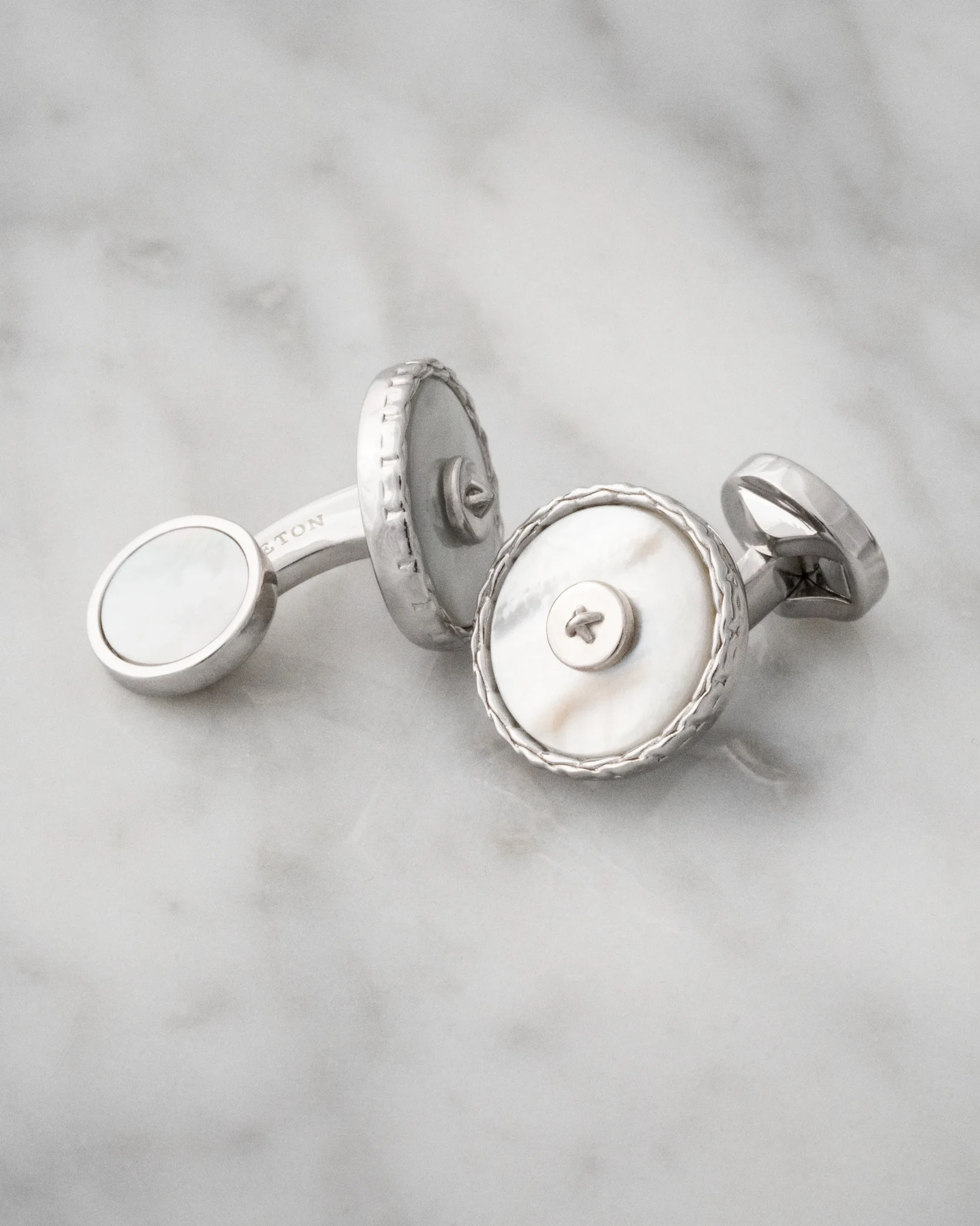 Eton - Mother of Pearl Cufflinks