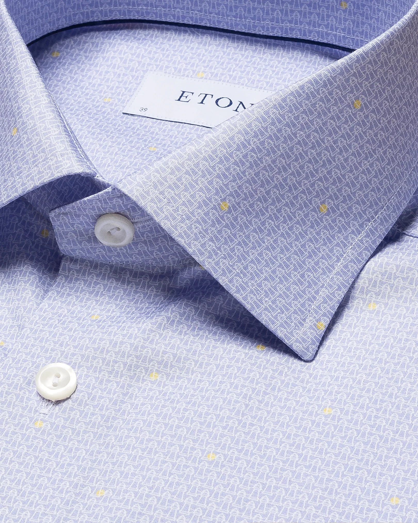 Eton - light blue polin shrts short sleeve
