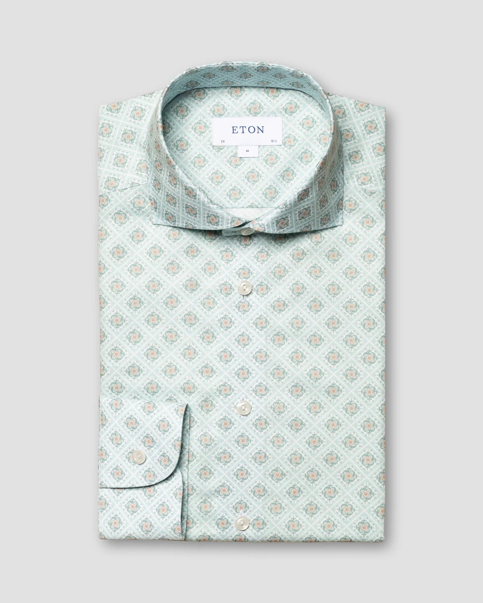 Eton - light green signature twill 231