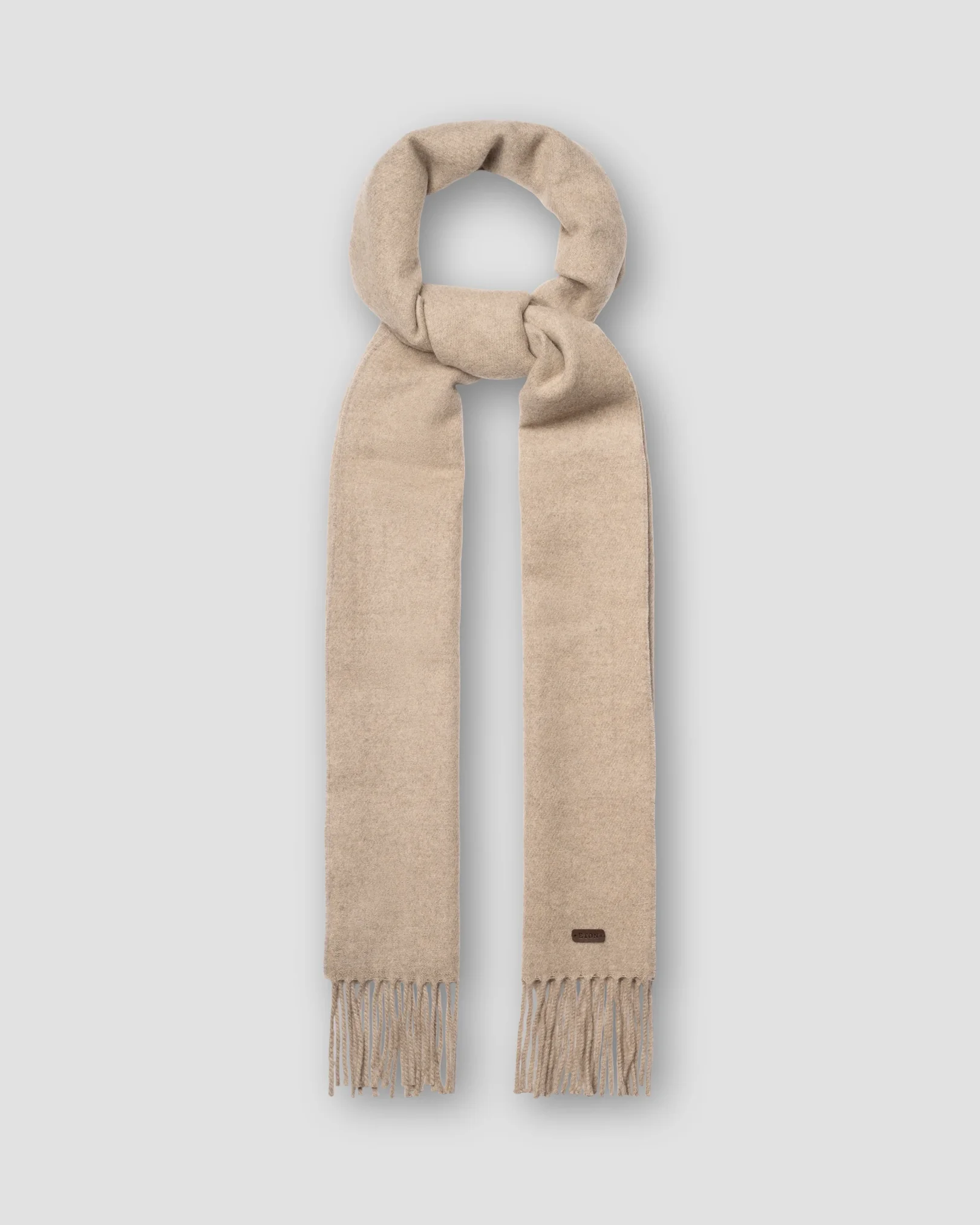 Eton - two face cashmere scarf beige two face cashmere scarf