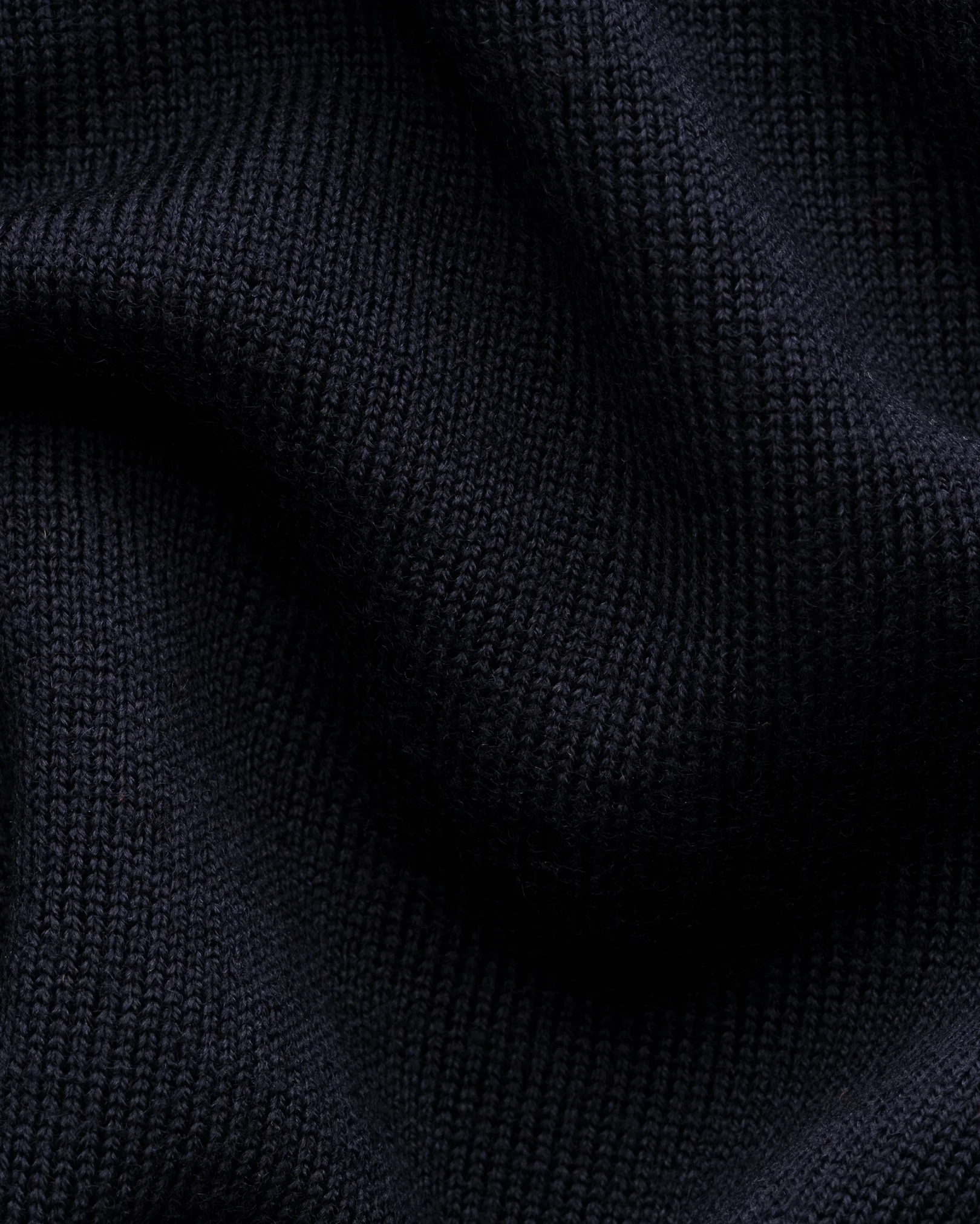 Eton - navy blue merino knit crewneck
