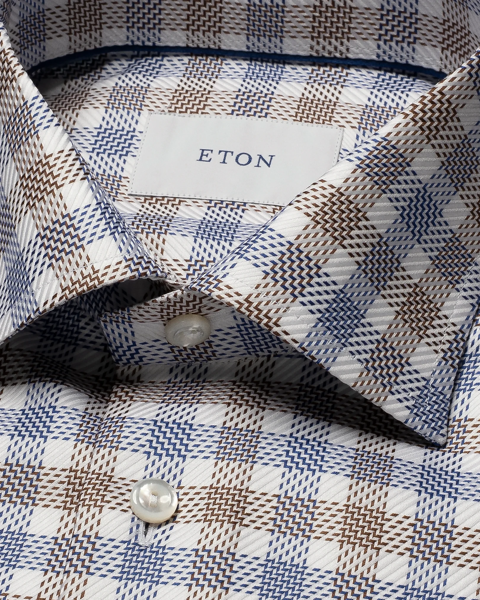 Eton - textured twill shirt