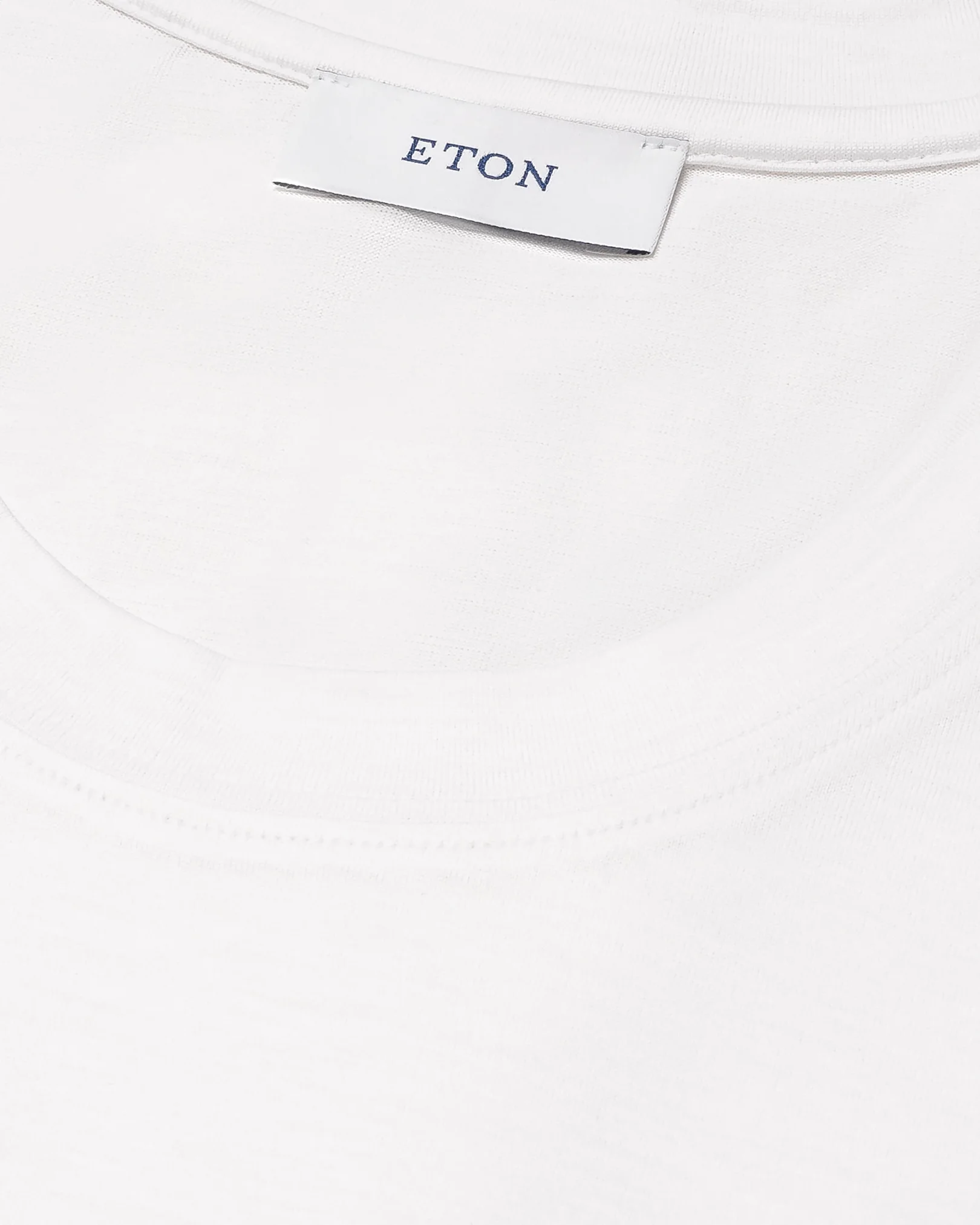 Eton - white cotton and silk t shirt