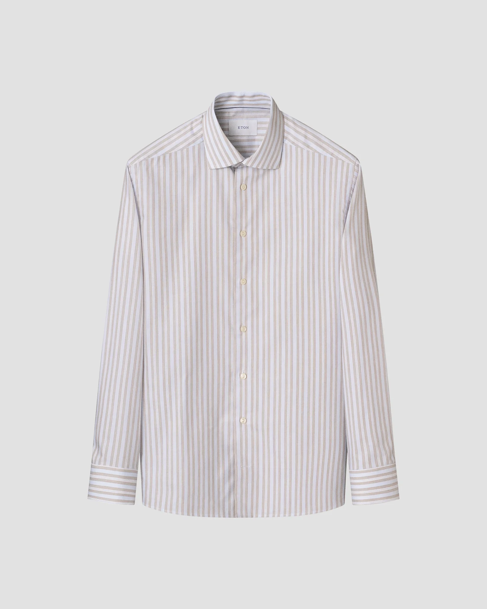 Eton - light blue striped cotton tencel tm lyocell shirt 268