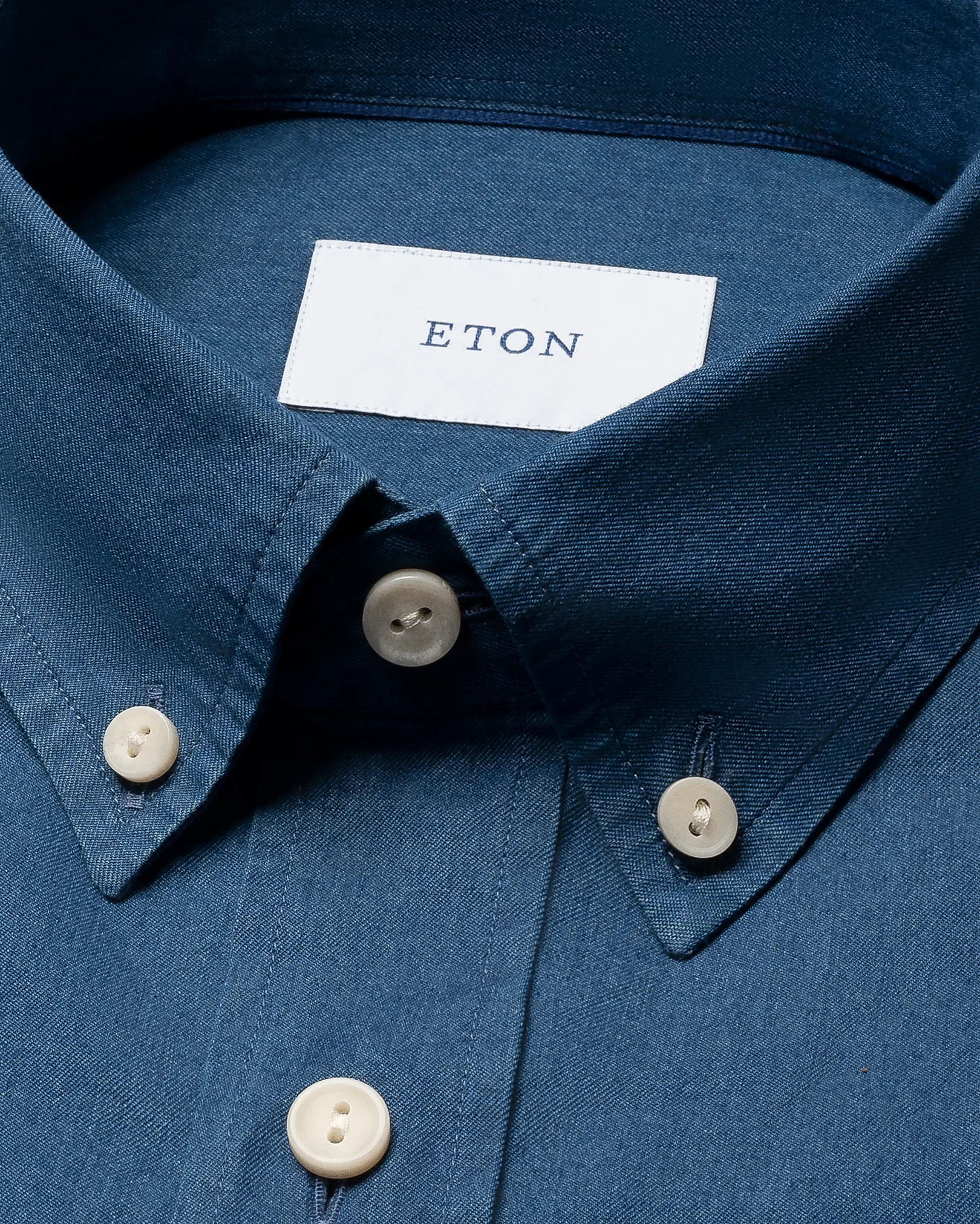 Eton - dark wash lightweight denim shirt