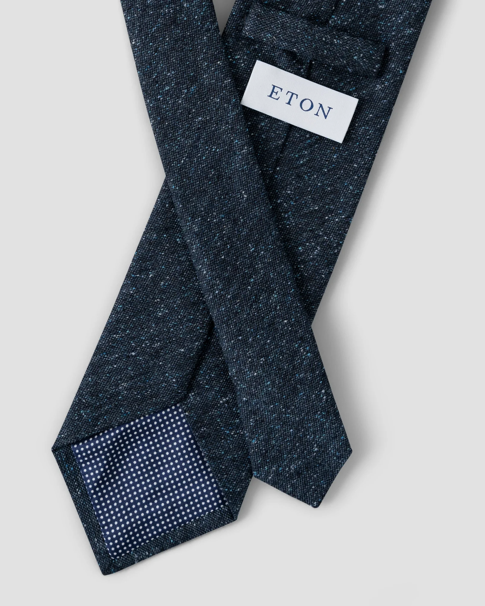 Navy Silk Cotton Tie