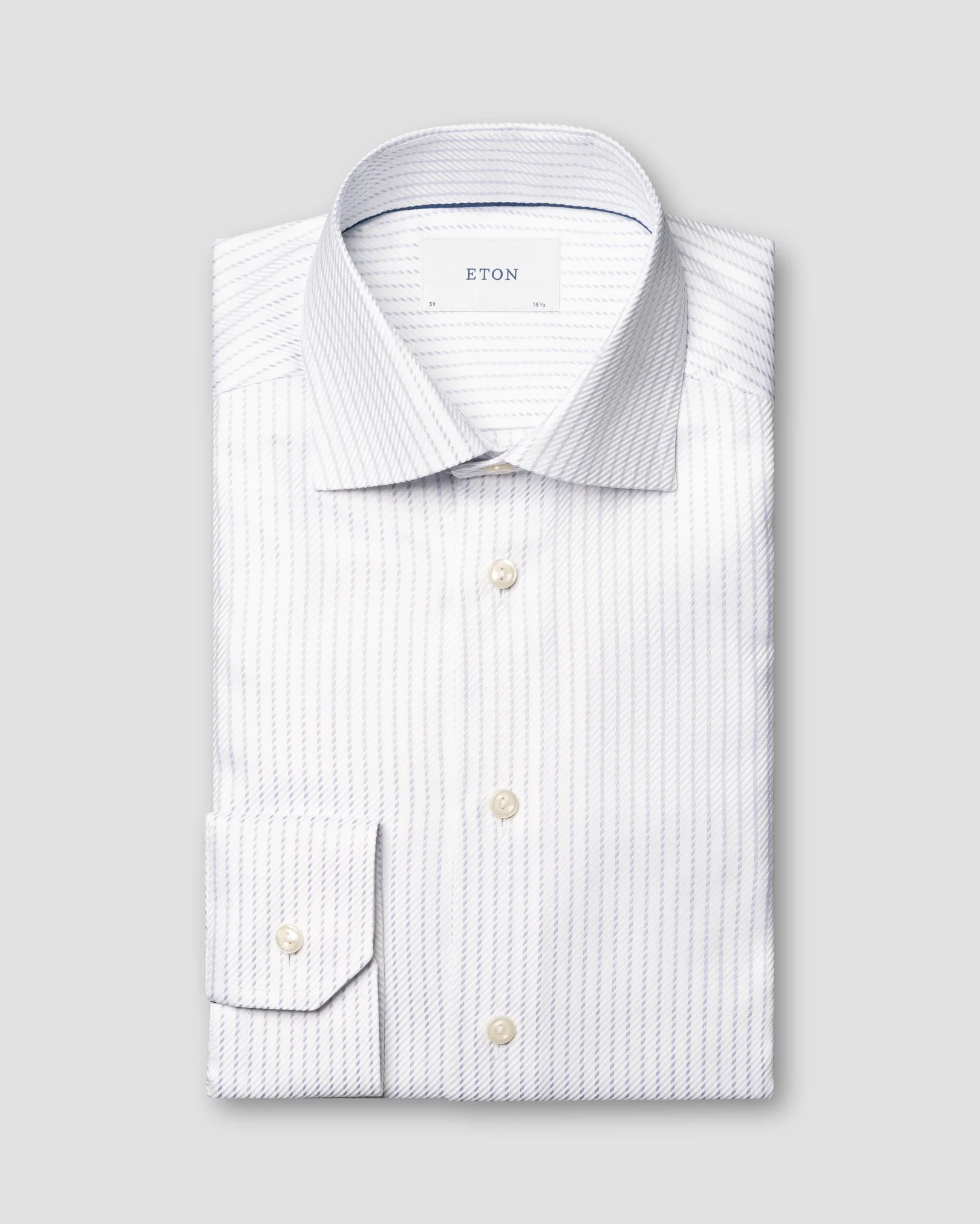 Eton - striped king twill shirt 256