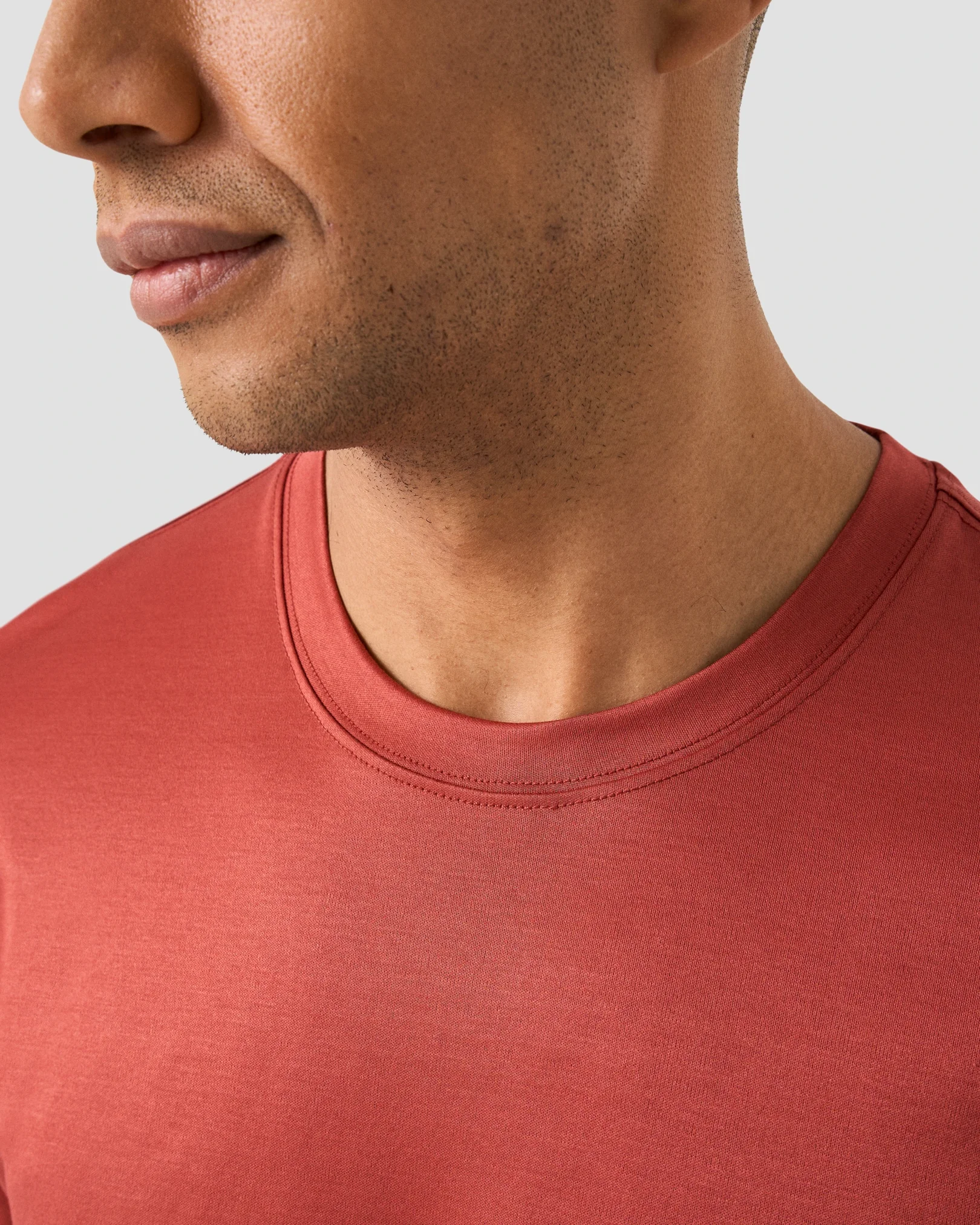 Eton - filo di scozia t shirt red filo di scozia t shirt