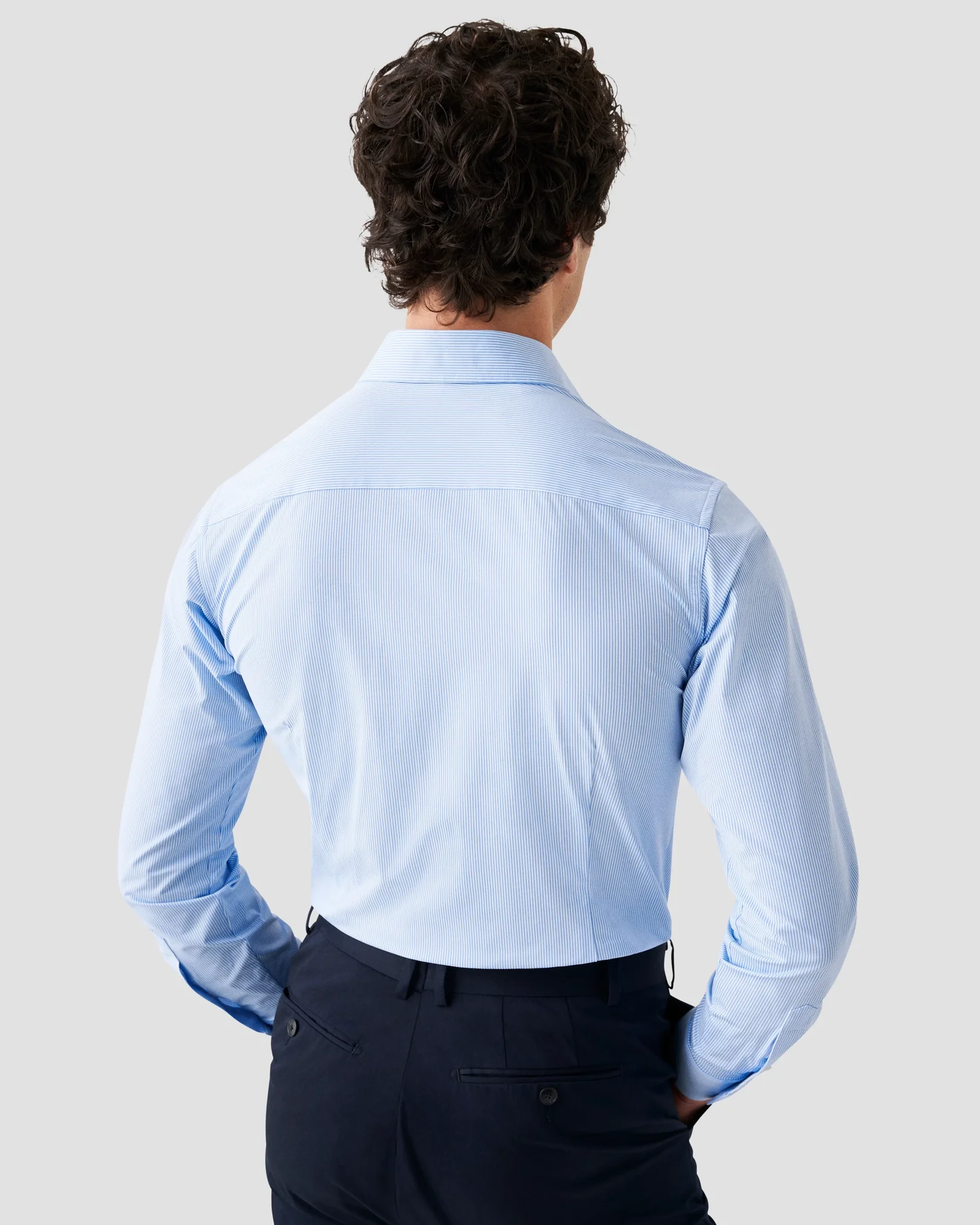 Eton - light blue 4 way stretch widespread