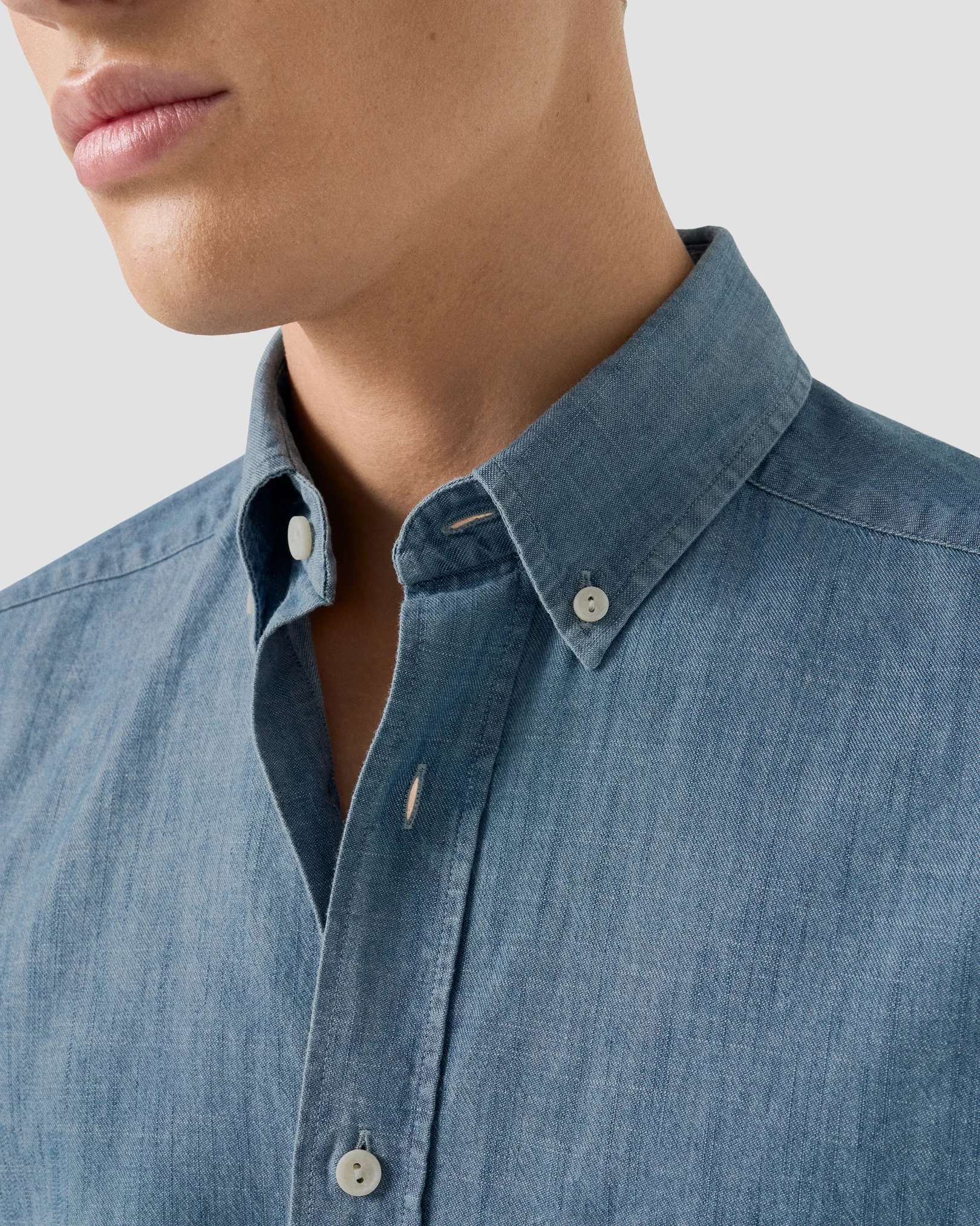 Eton - light wash denim shirt