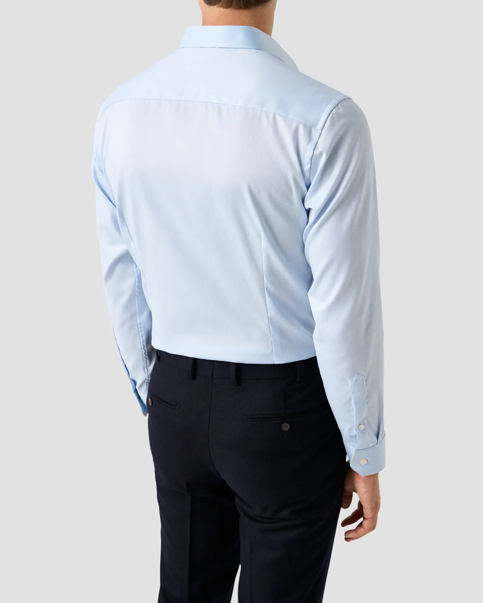 Eton - Light Blue Signature Twill Shirt - Pointed