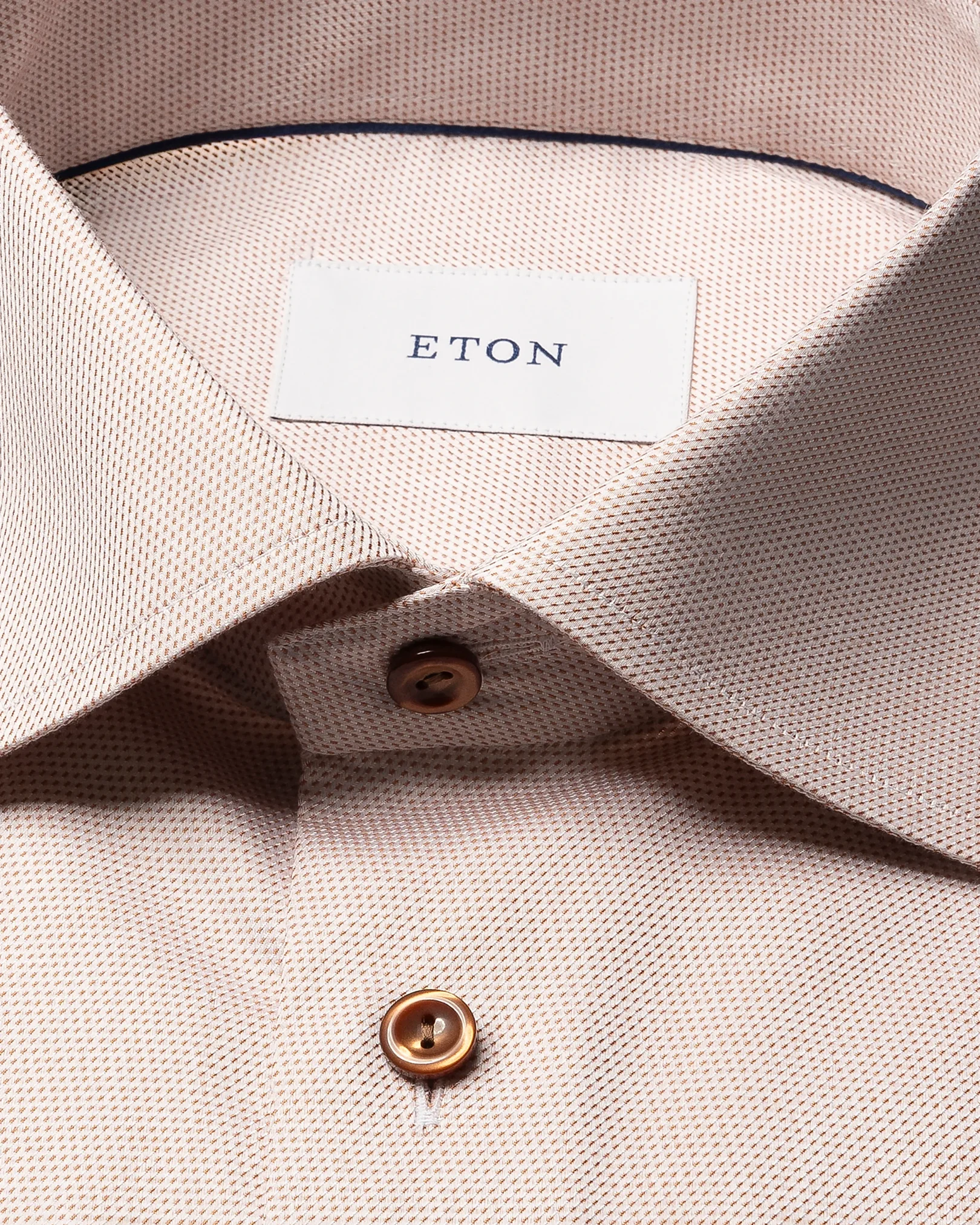 Eton - semi solid cotton tencel lyocell shirt 256