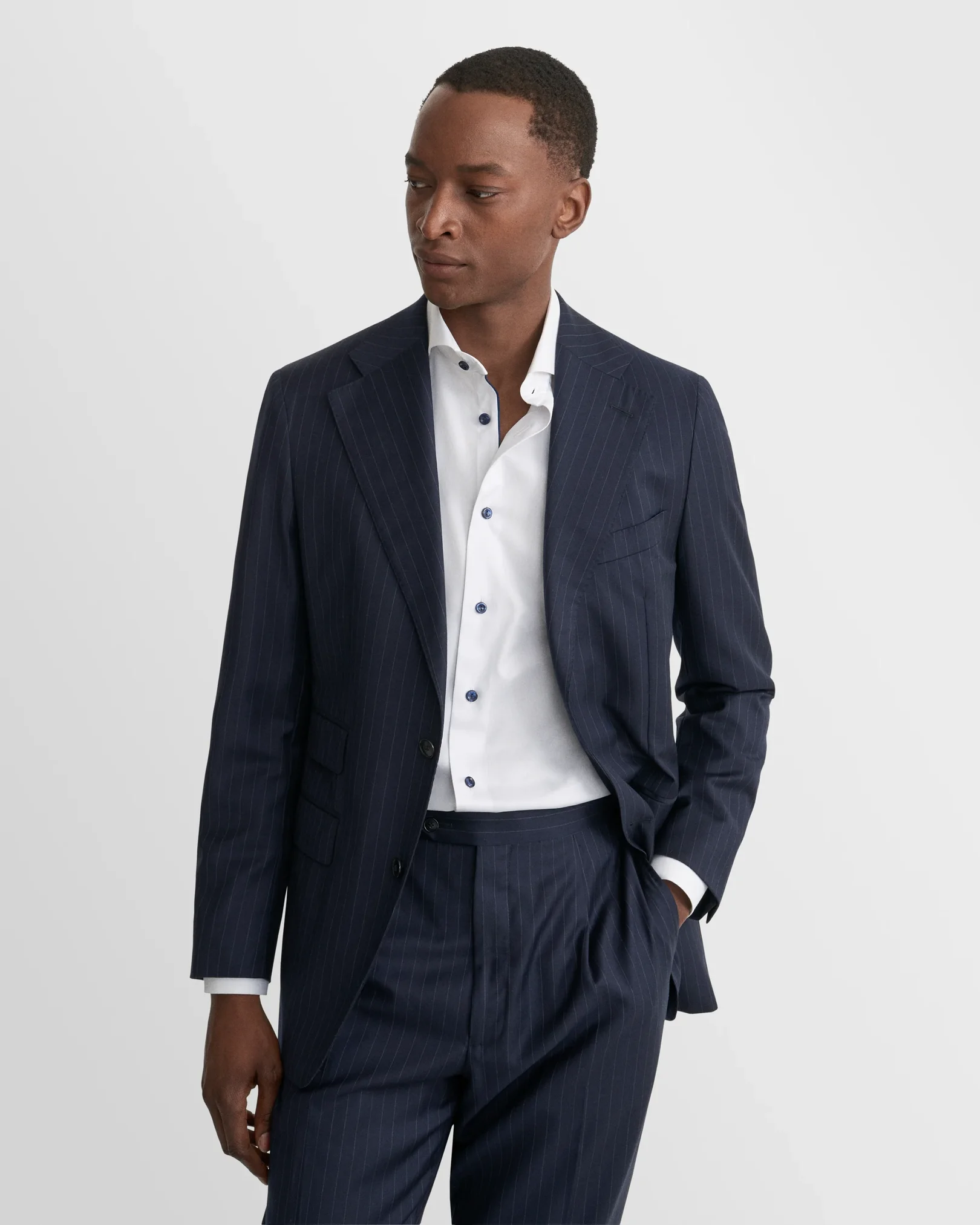 Eton - solid signature twill navydetails