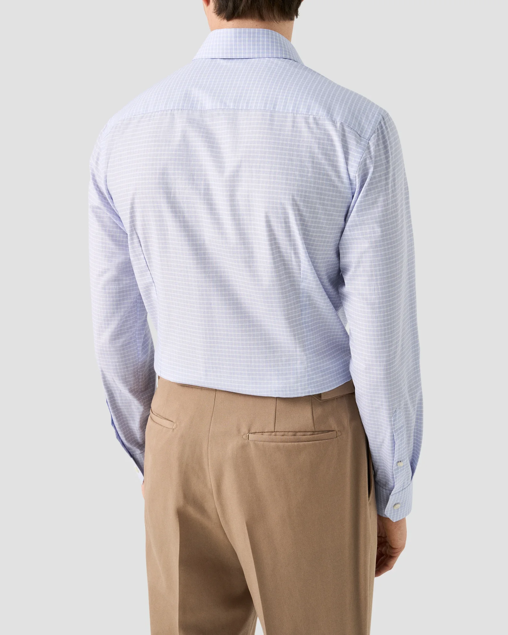 Eton - check fine twill shirt