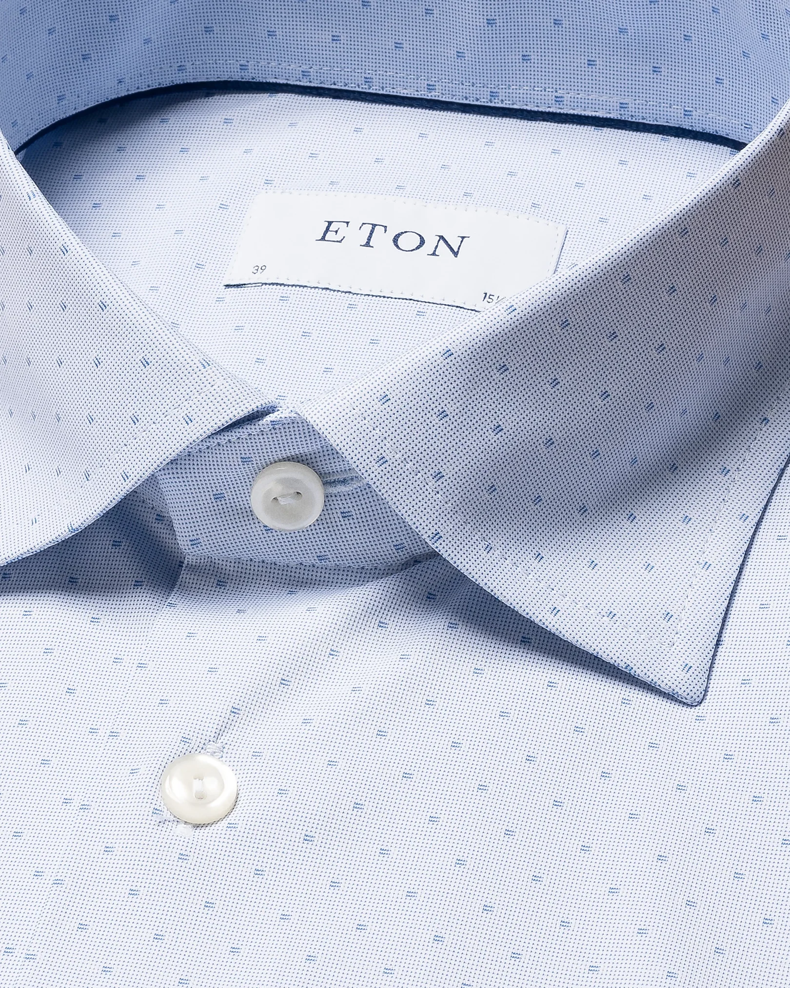 Eton - Light blue 4-way Stretch Shirt