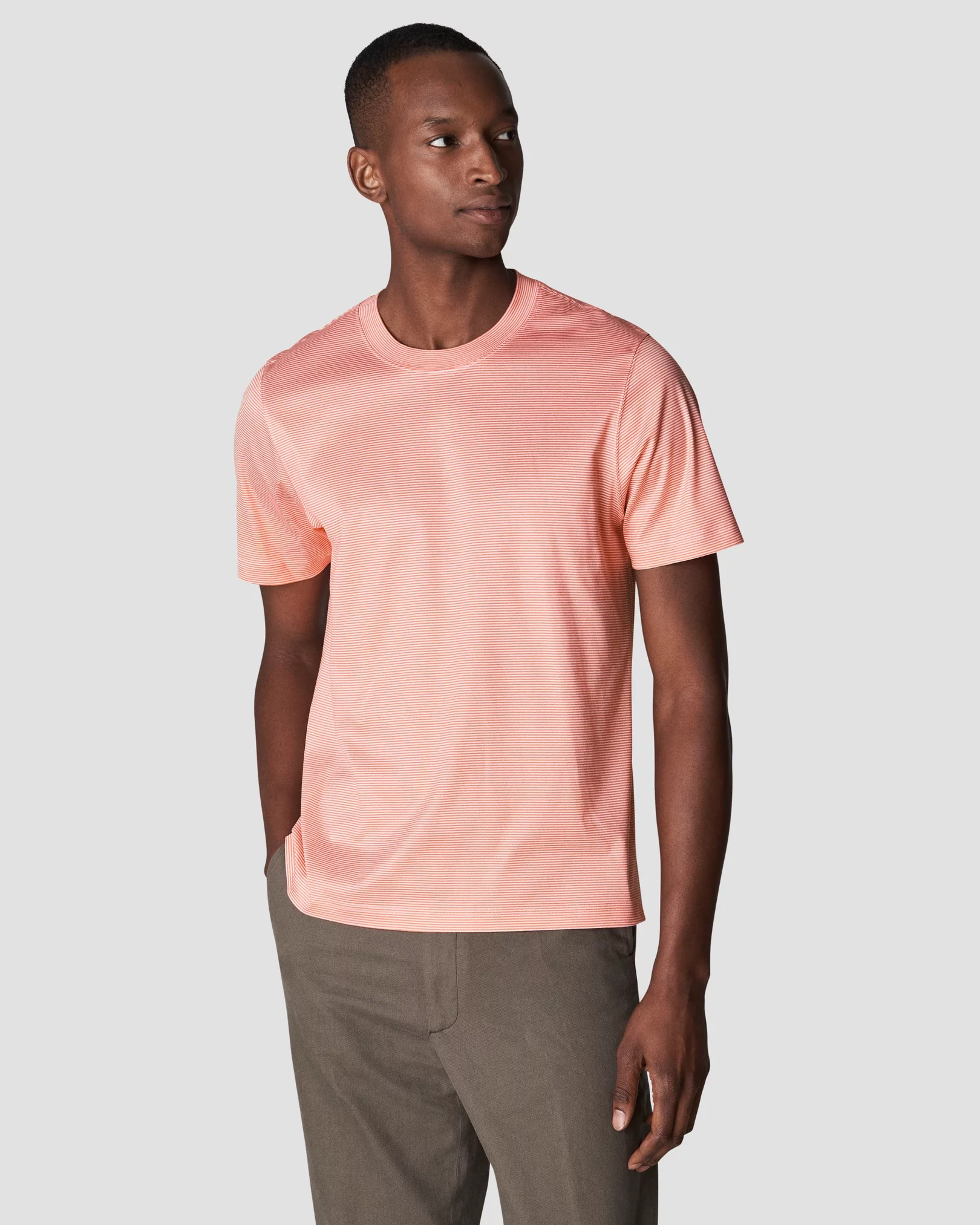 Eton - pink interlock t shirt