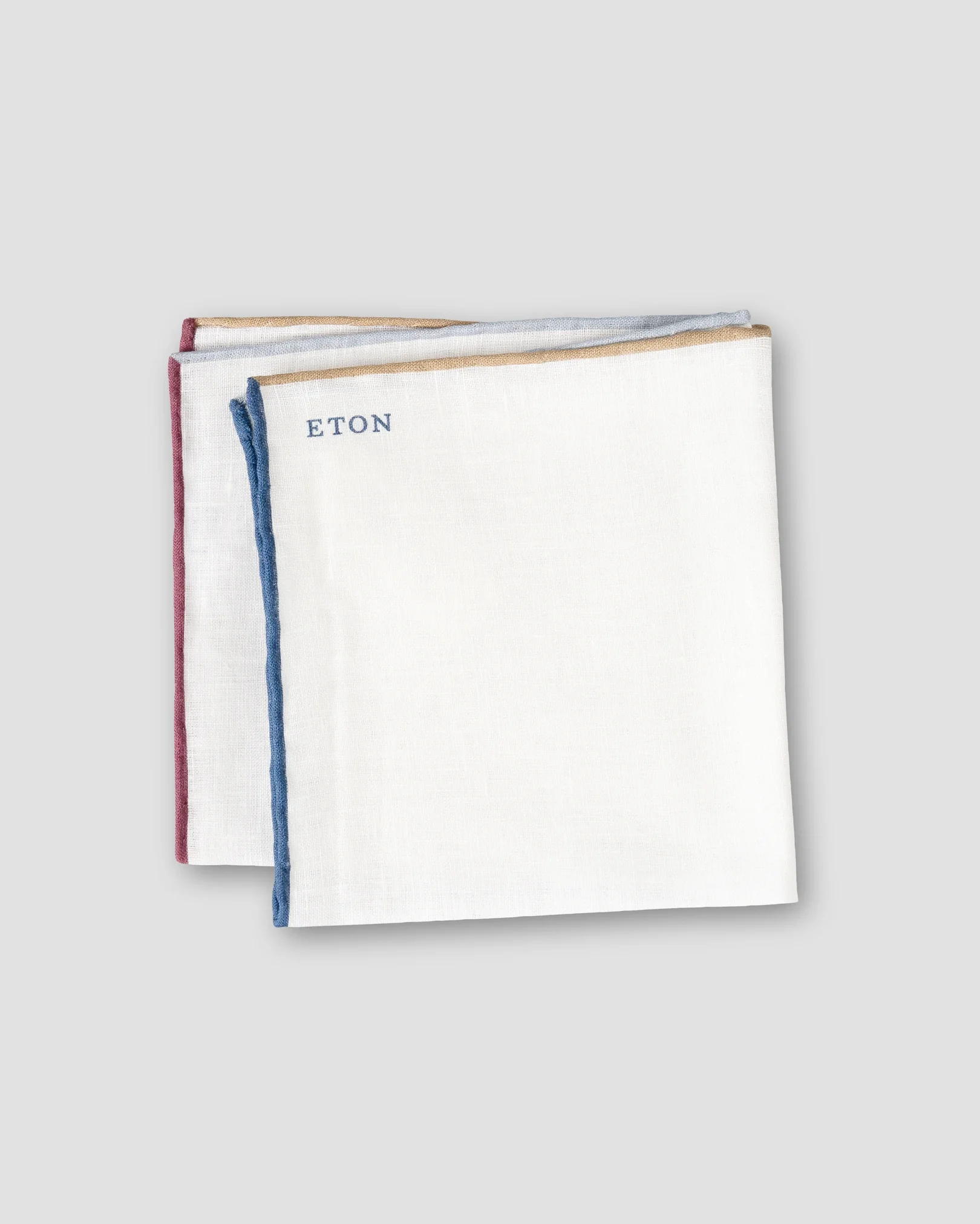 Eton - beige linen pocket square