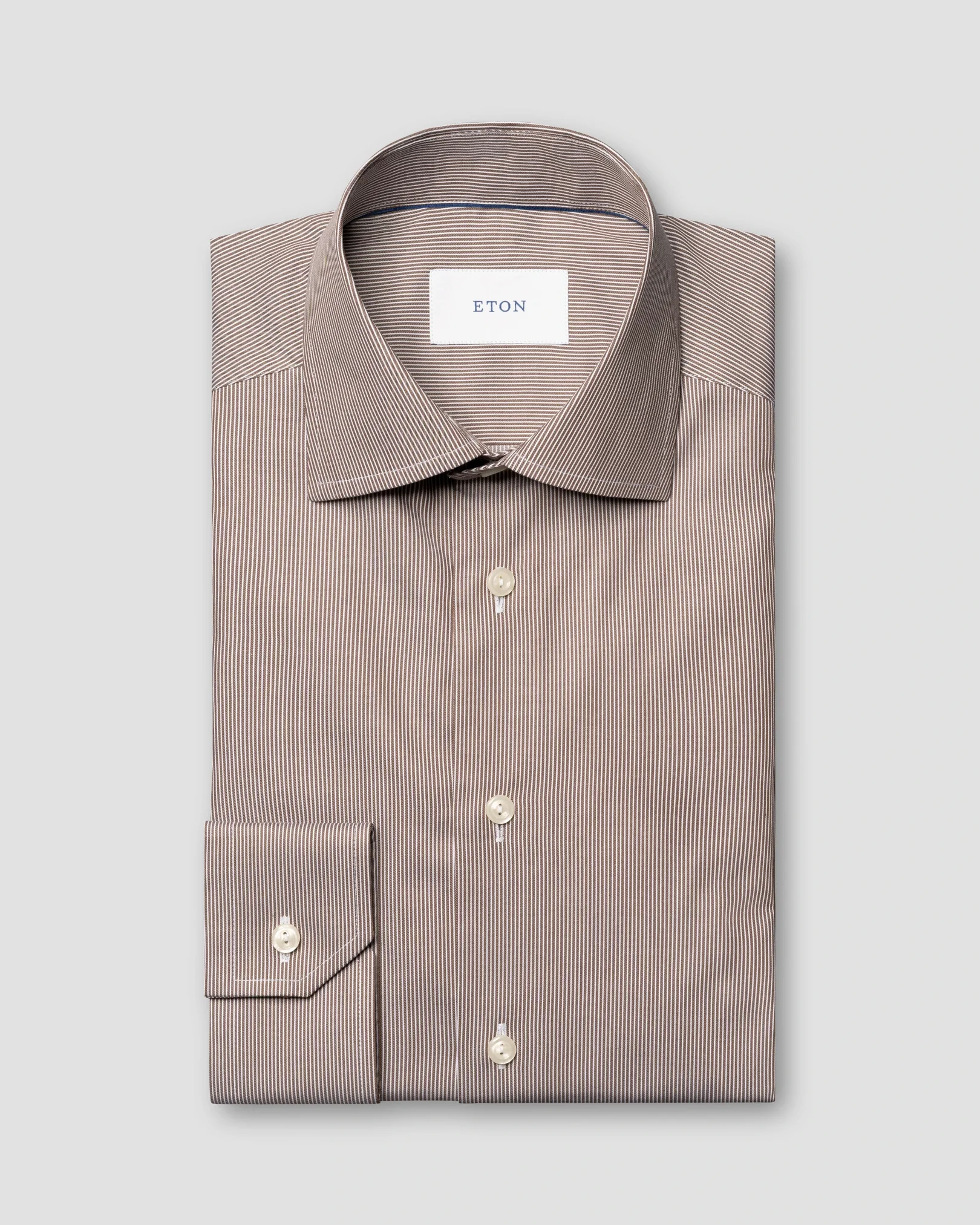Eton - Chemise Fine Twill rayée