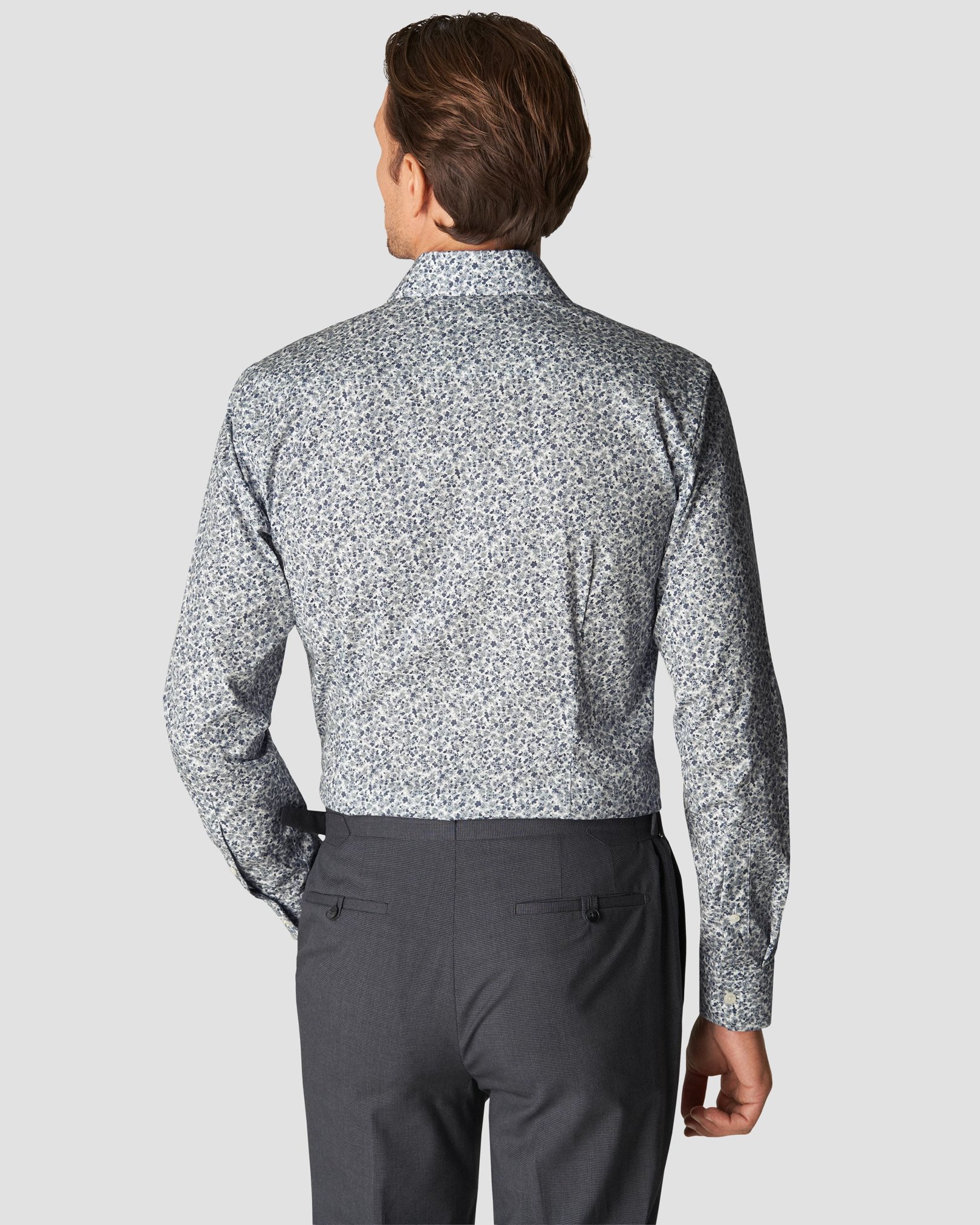 Eton - mid grey poplin