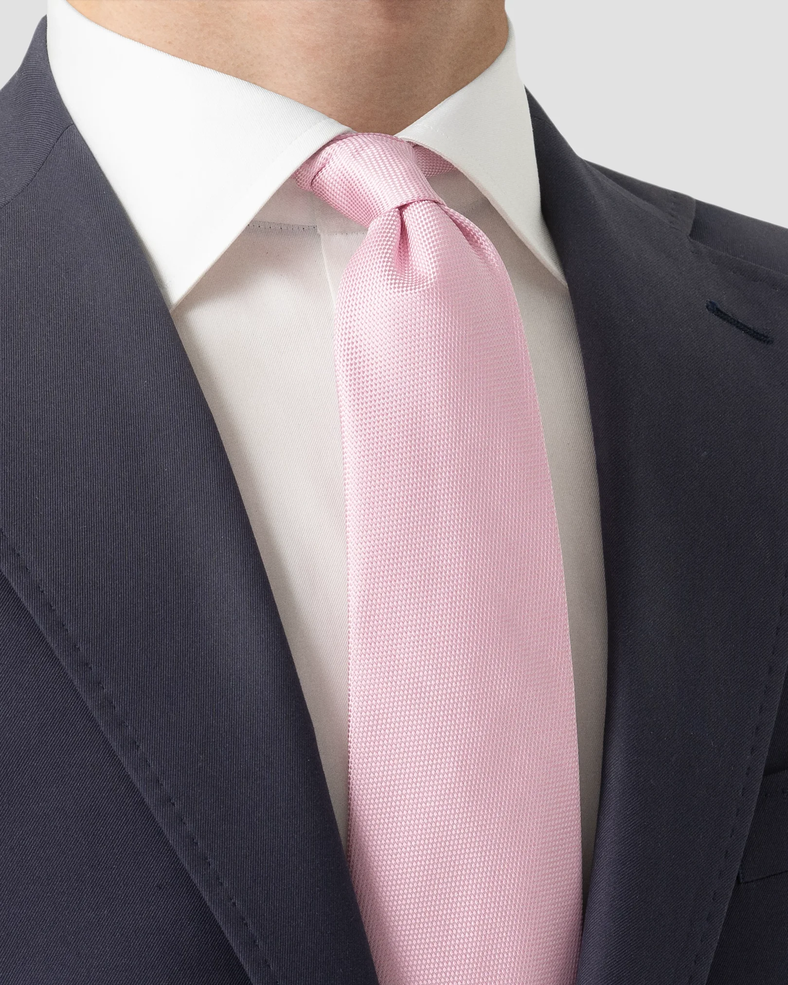 Eton - pink basket weave tie